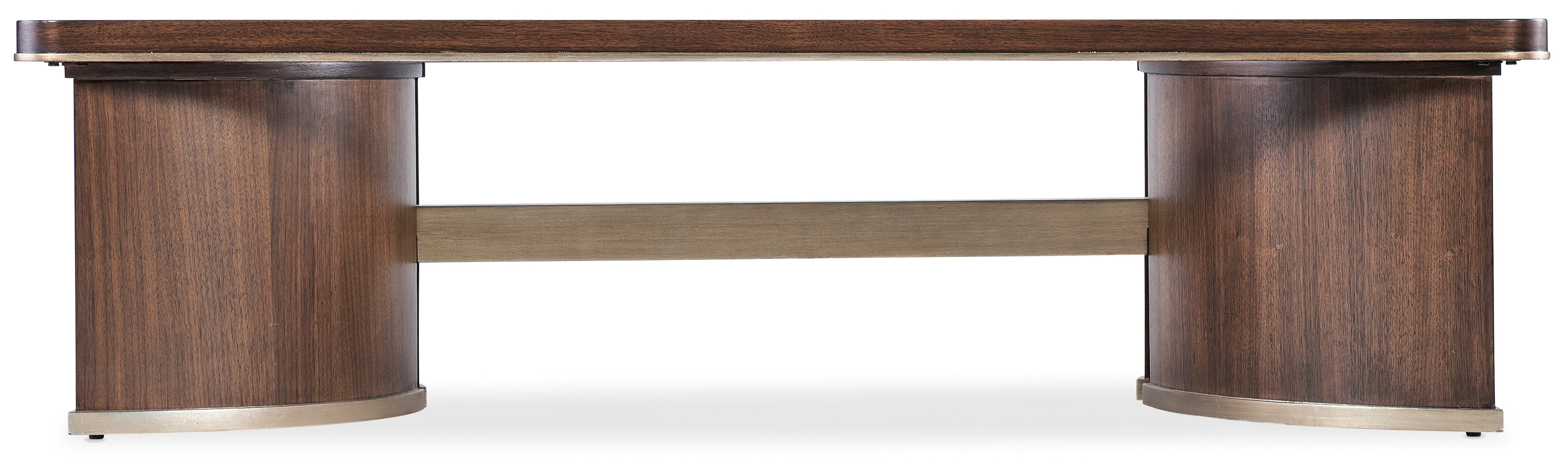 Hooker Furniture Melange Contours Cocktail Table in Dark Wood