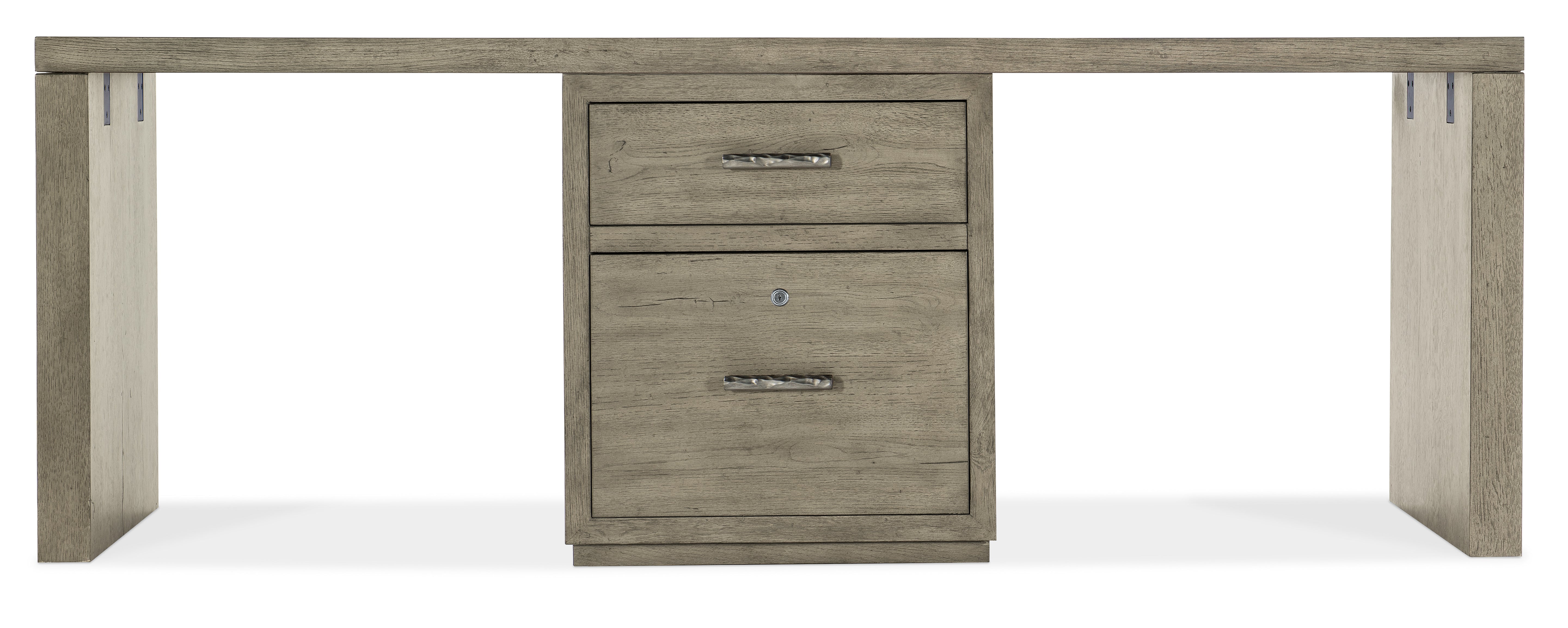 Hooker Furniture Linville Falls 84" Desk with One Centered File