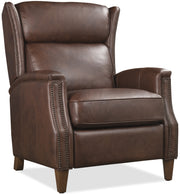 Hooker Furniture Lansing Power Recliner with Power Headrest in Brown