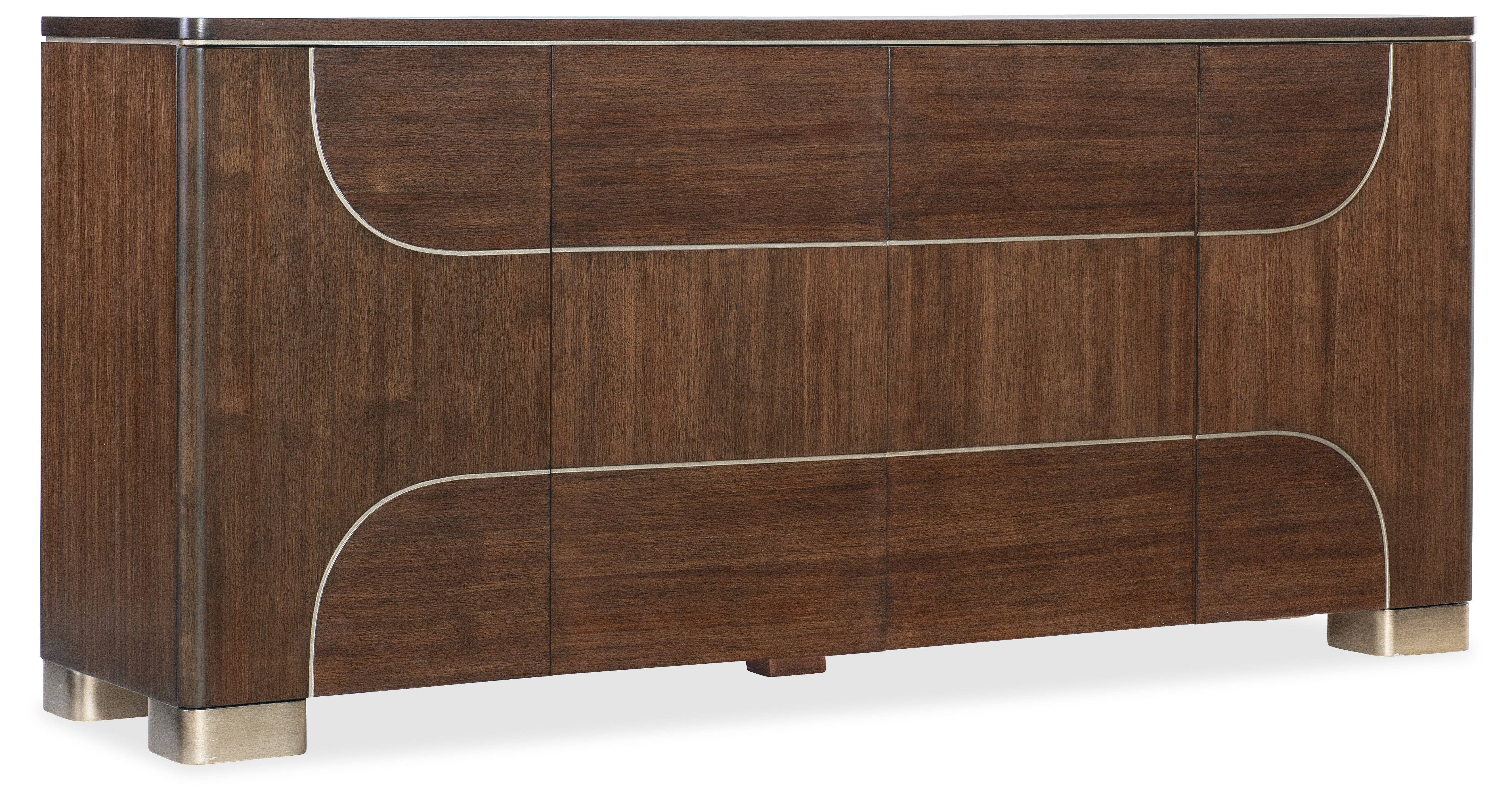 Hooker Furniture Melange Contours Credenza in Dark Wood