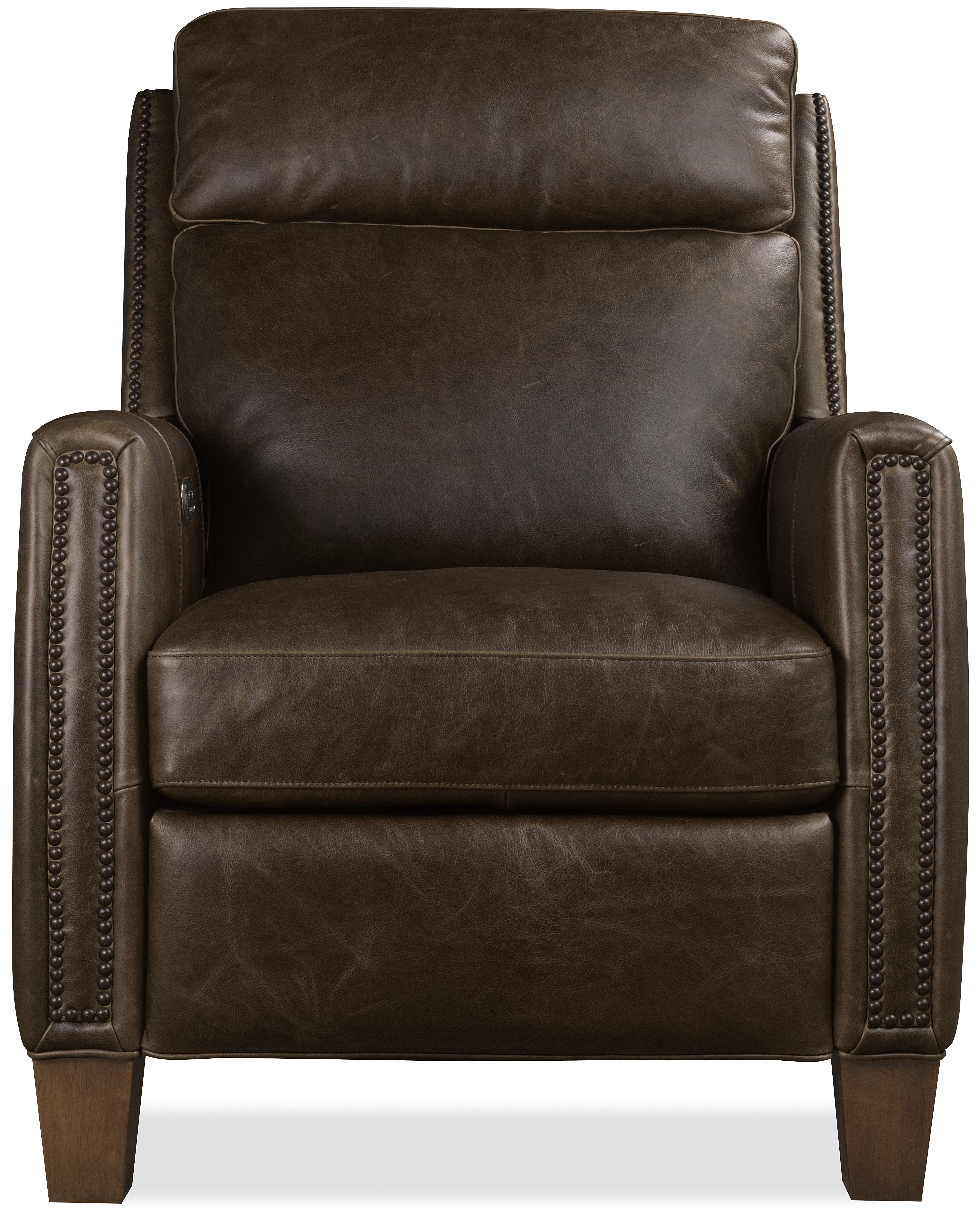 Hooker Furniture Jacklyn Power Recliner with Pop-Up Headrest in Brown