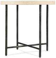 Hooker Furniture Driftwood Round Side Table in Grays