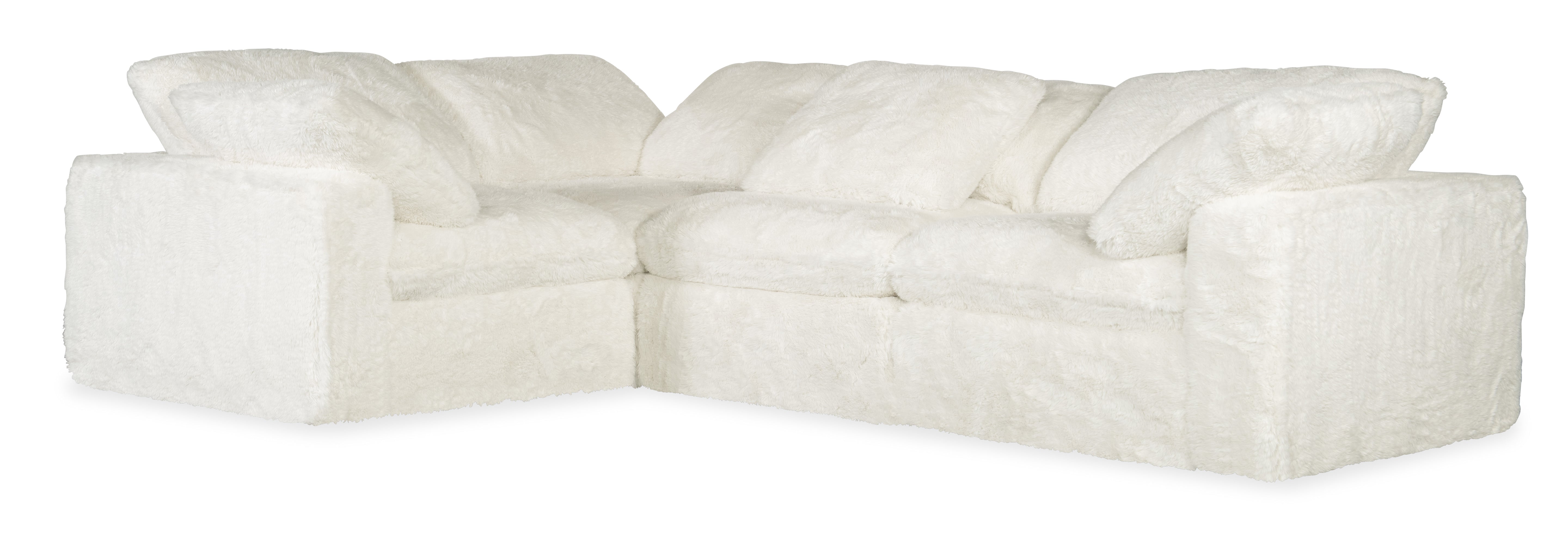 Hooker Furniture Barefoot 4-Seat Sectional in White