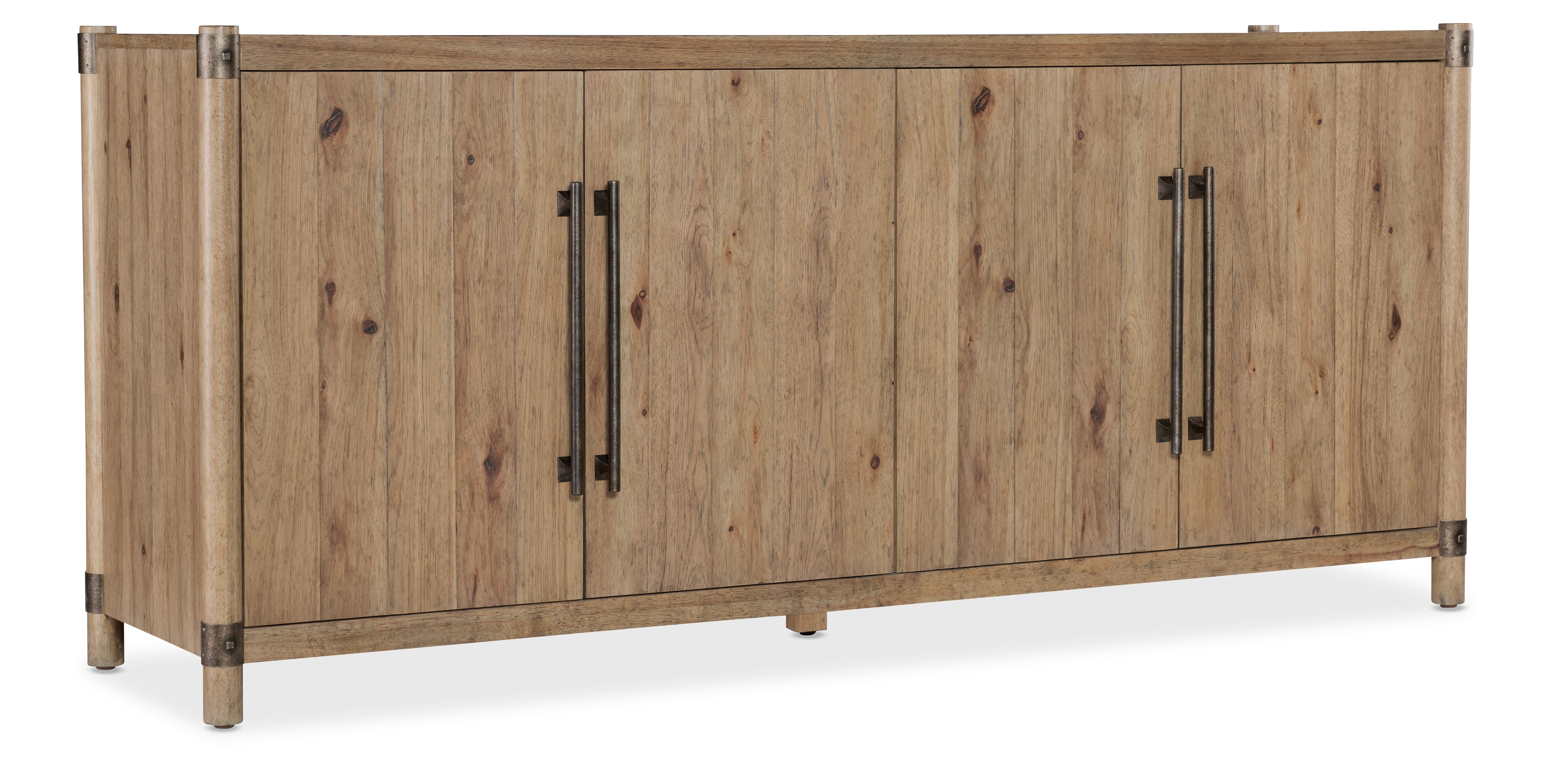 Hooker Furniture Vineyard Row Entertainment Credenza in Light Wood