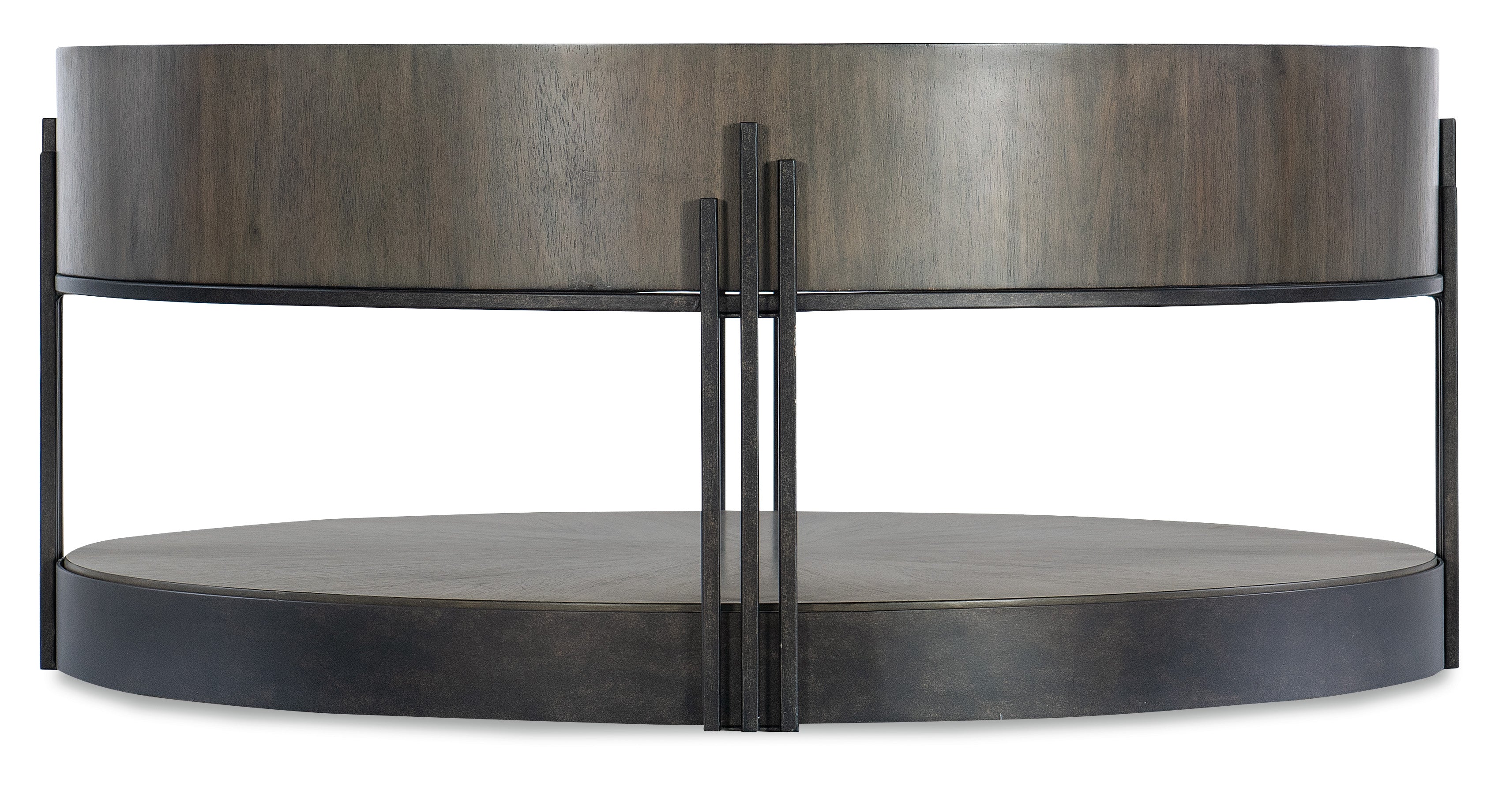 Hooker Furniture Commerce & Market Skyline Cocktail Table in Dark Brown