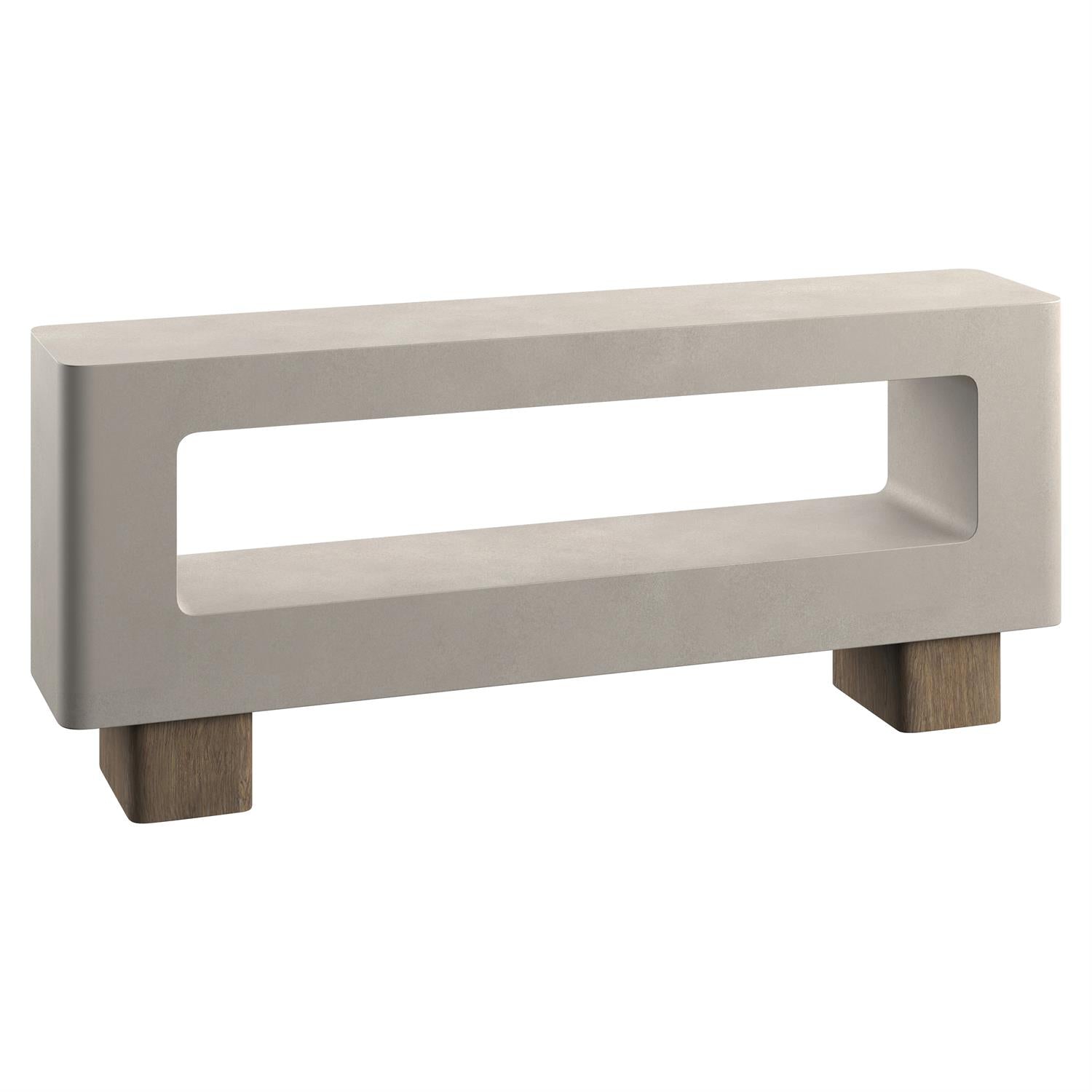 Bernhardt Furniture Casa Paros Console Table in Playa & Bedrock
