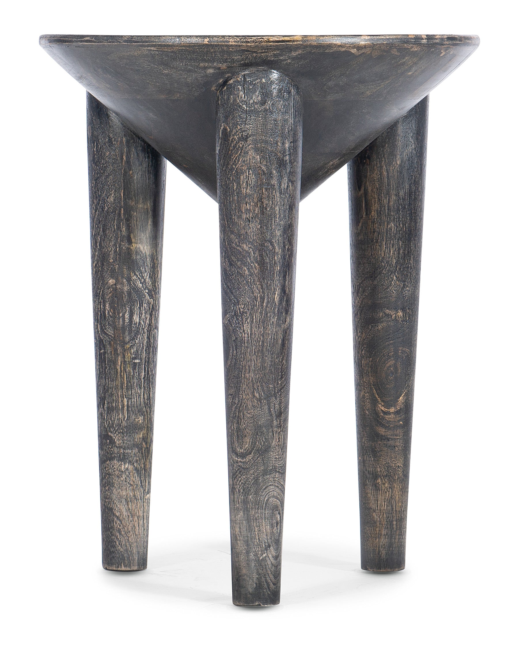 Hooker Furniture Commerce & Market Pyramid Side Table in Dark Brown