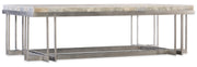 Hooker Furniture Melange Marin Rectangle Cocktail Table in Silvers