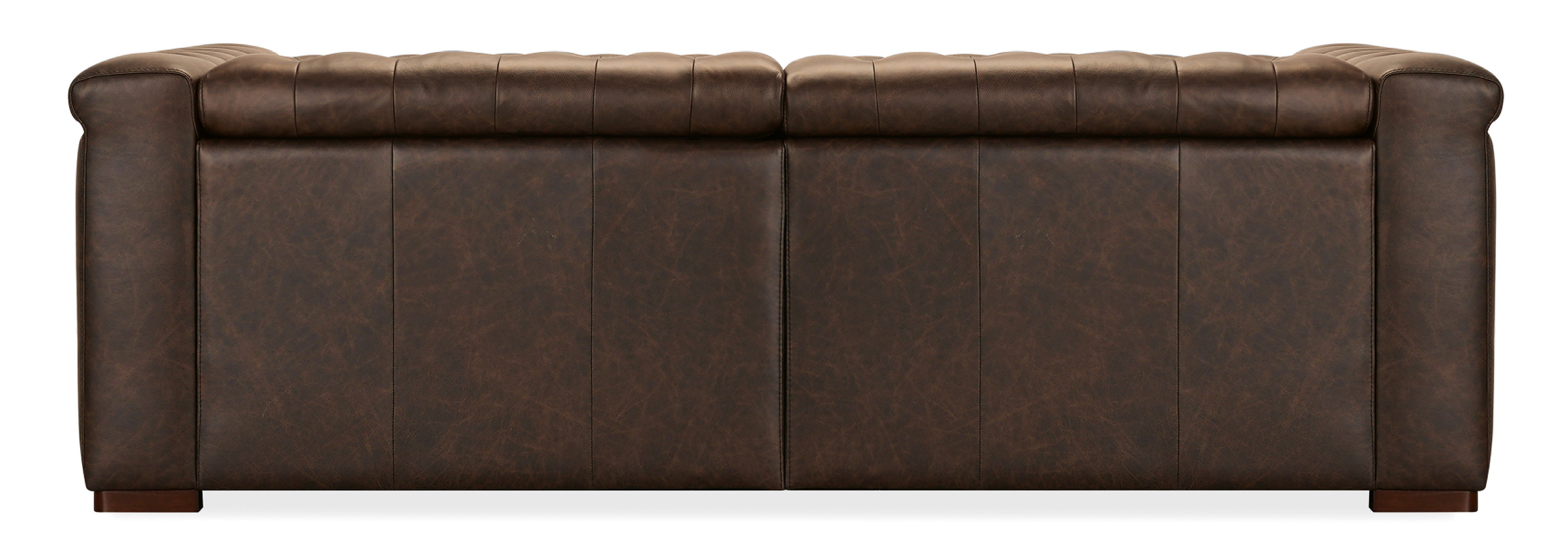 Hooker Furniture Savion Deux Sofa with Power Recliners and Power Headrests in Brown