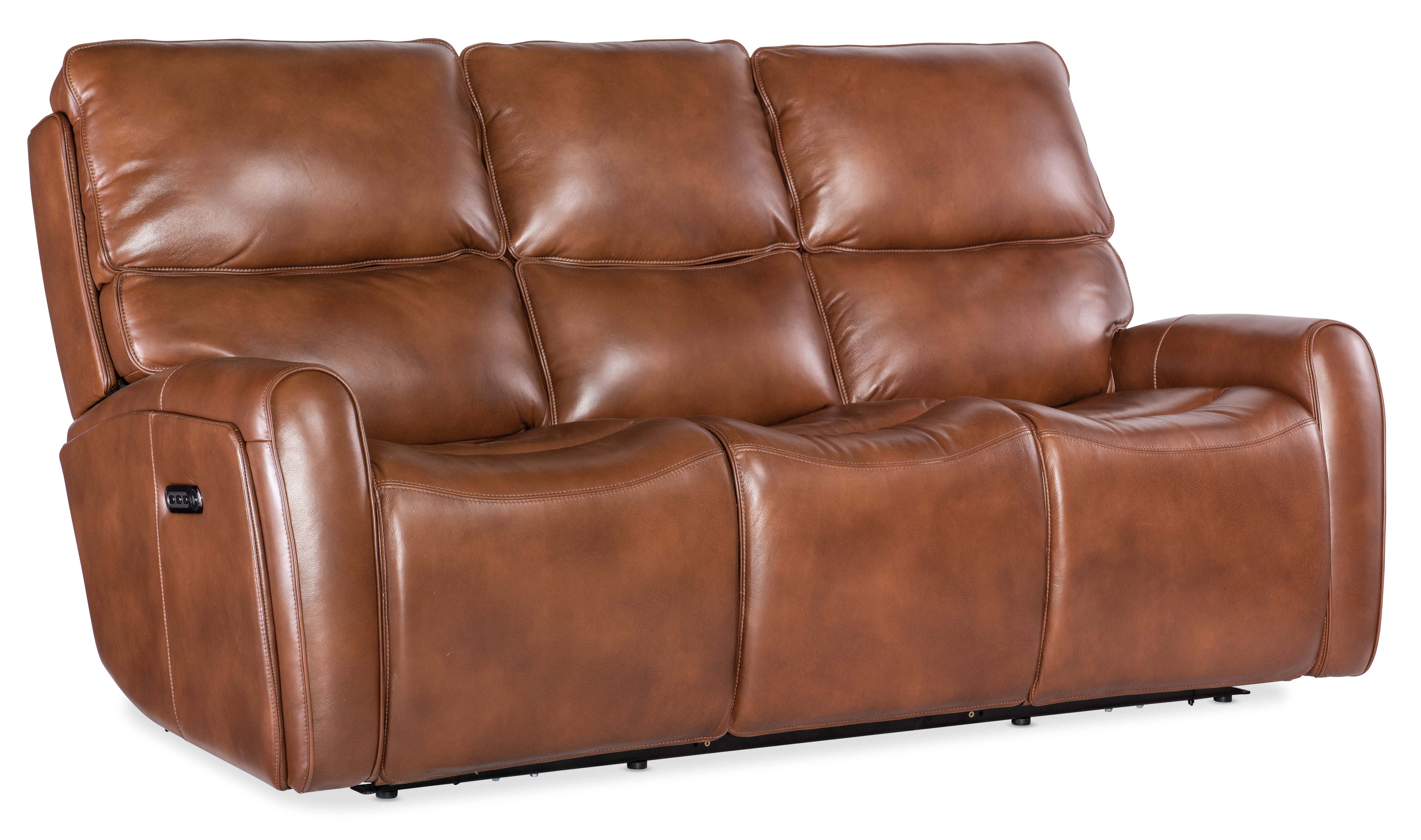 Hooker Furniture Crosby Zero Gravity Power Sofa with Power Headrest and Lumbar in Brown