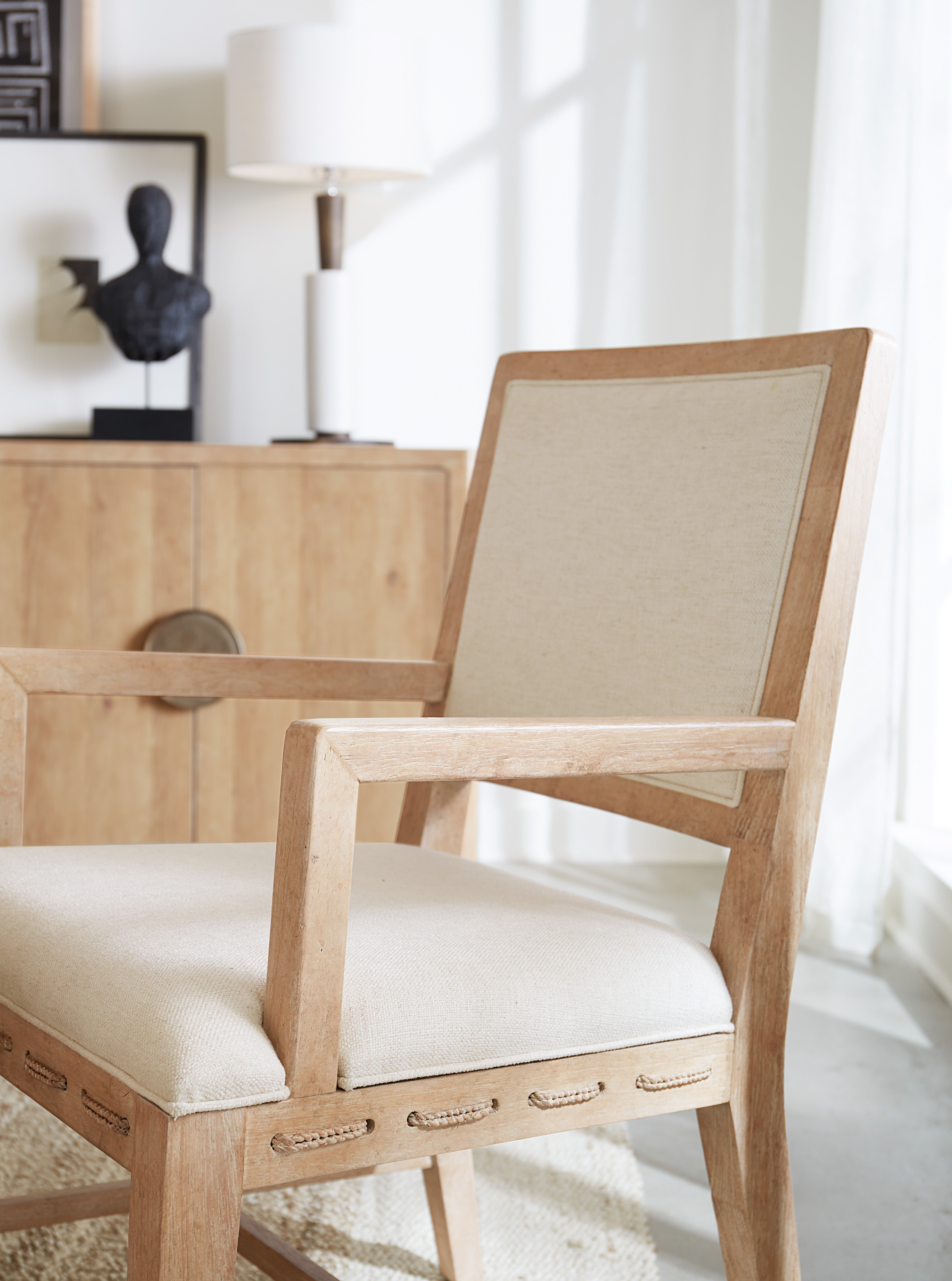 Hooker Furniture Retreat Cane Back Arm Chair
