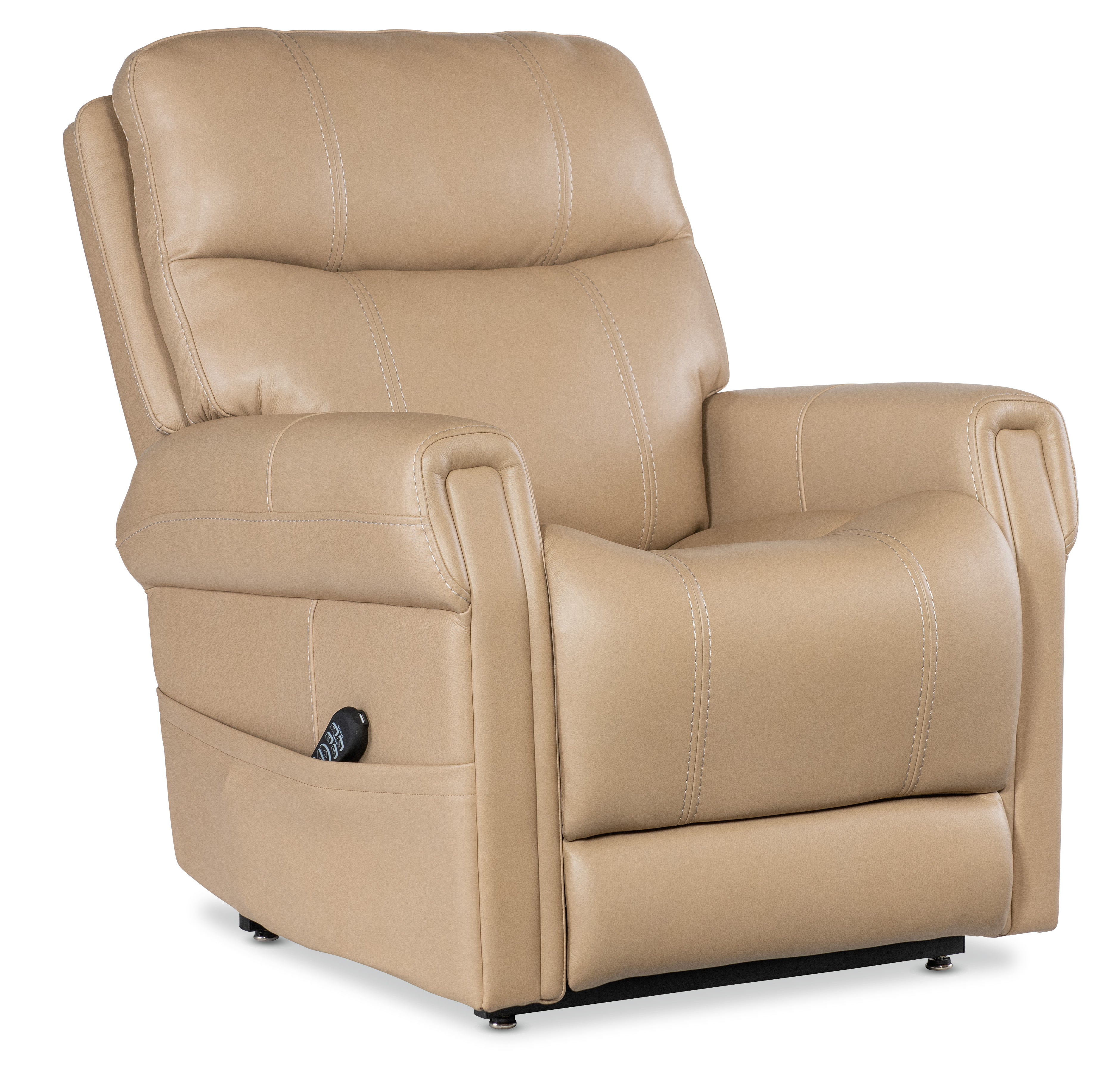 Hooker Furniture Carroll Power Recliner with Power Headrest, Lumbar & Lift in Beige