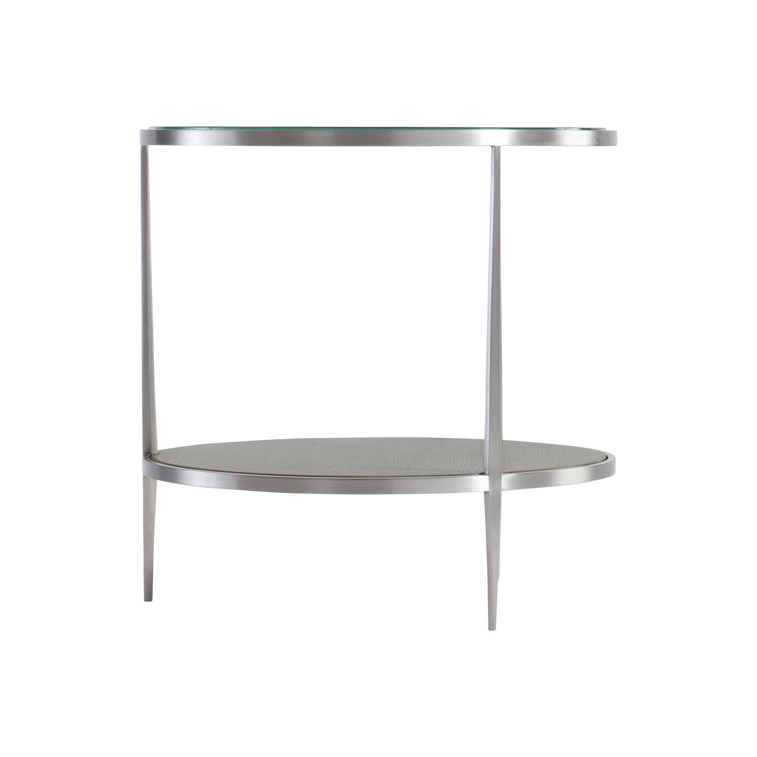 Bernhardt Furniture Cornelia Round Side Table in Nebbia
