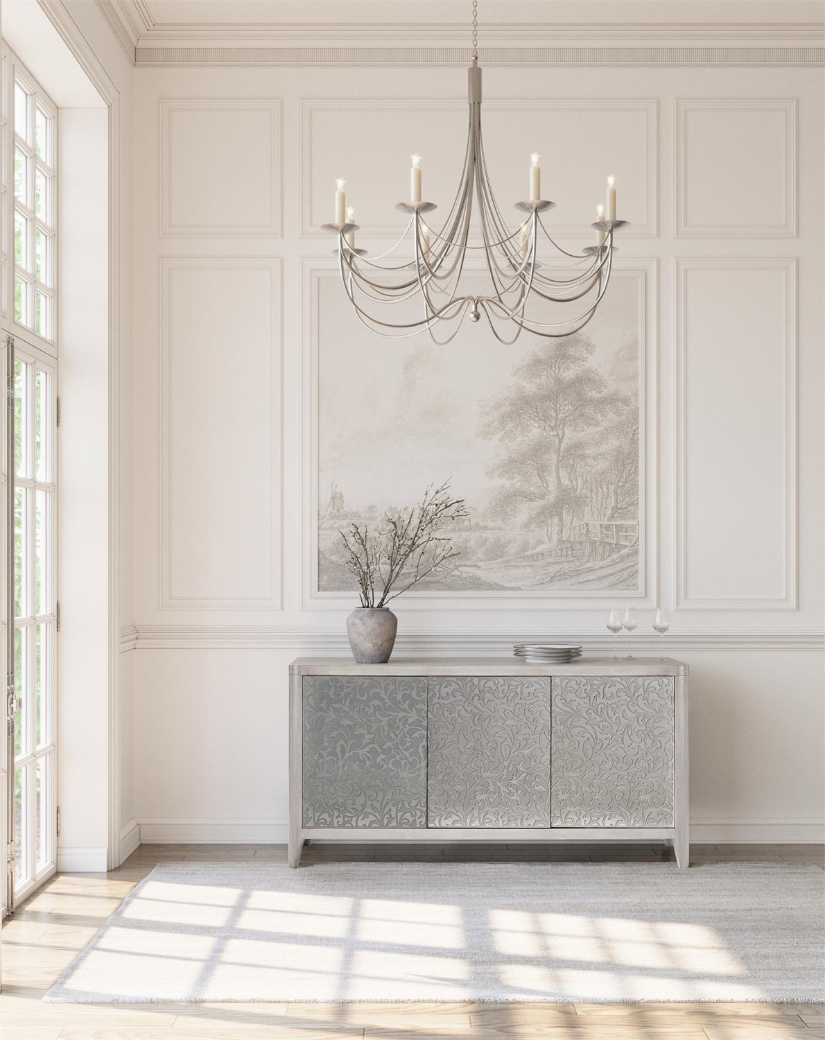 Bernhardt Furniture Cornelia Server in Nebbia