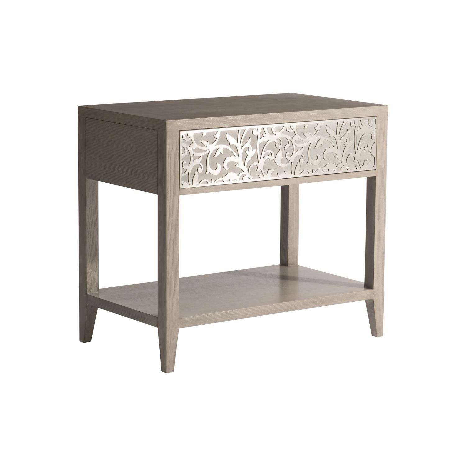 Bernhardt Furniture Cornelia Open Nightstand in Nebbia