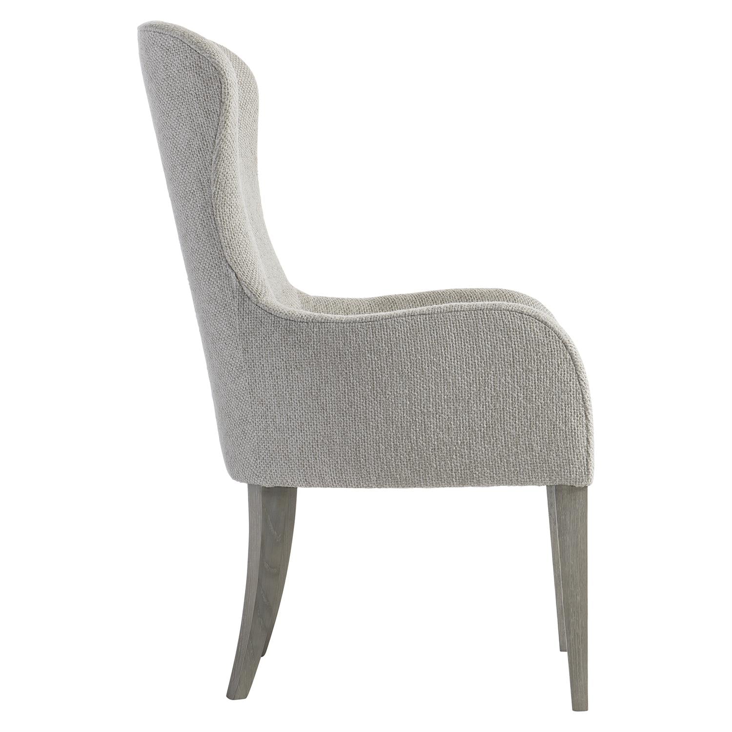 Bernhardt Furniture Cornelia Dining Arm Chair in Nebbia