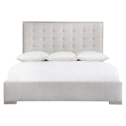 Bernhardt Furniture Cornelia Panel Bed in Nebbia