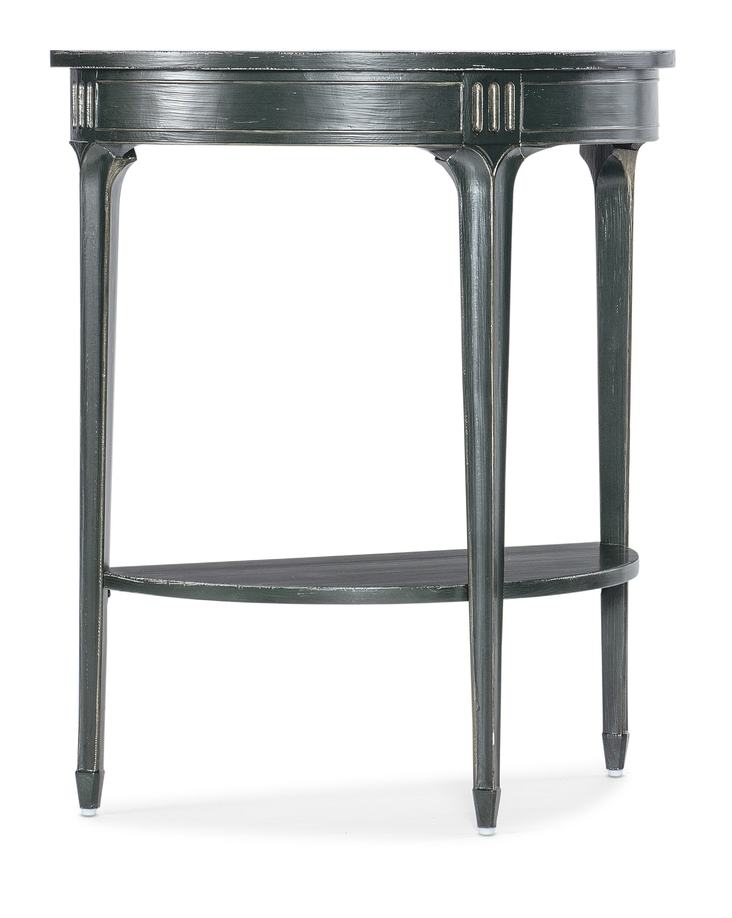 Hooker Furniture Charleston Demilune Accent Table in Medium Green