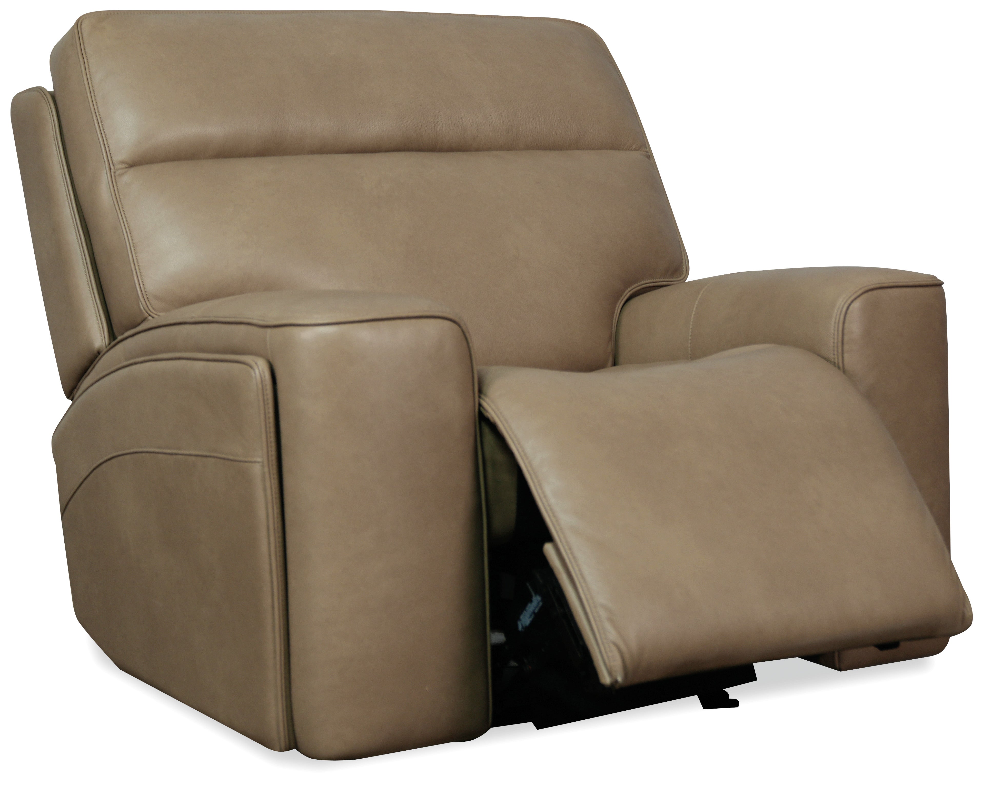 Hooker Furniture Riverton Power Gliding Recliner with Power Headrest and Lumbar in Brown