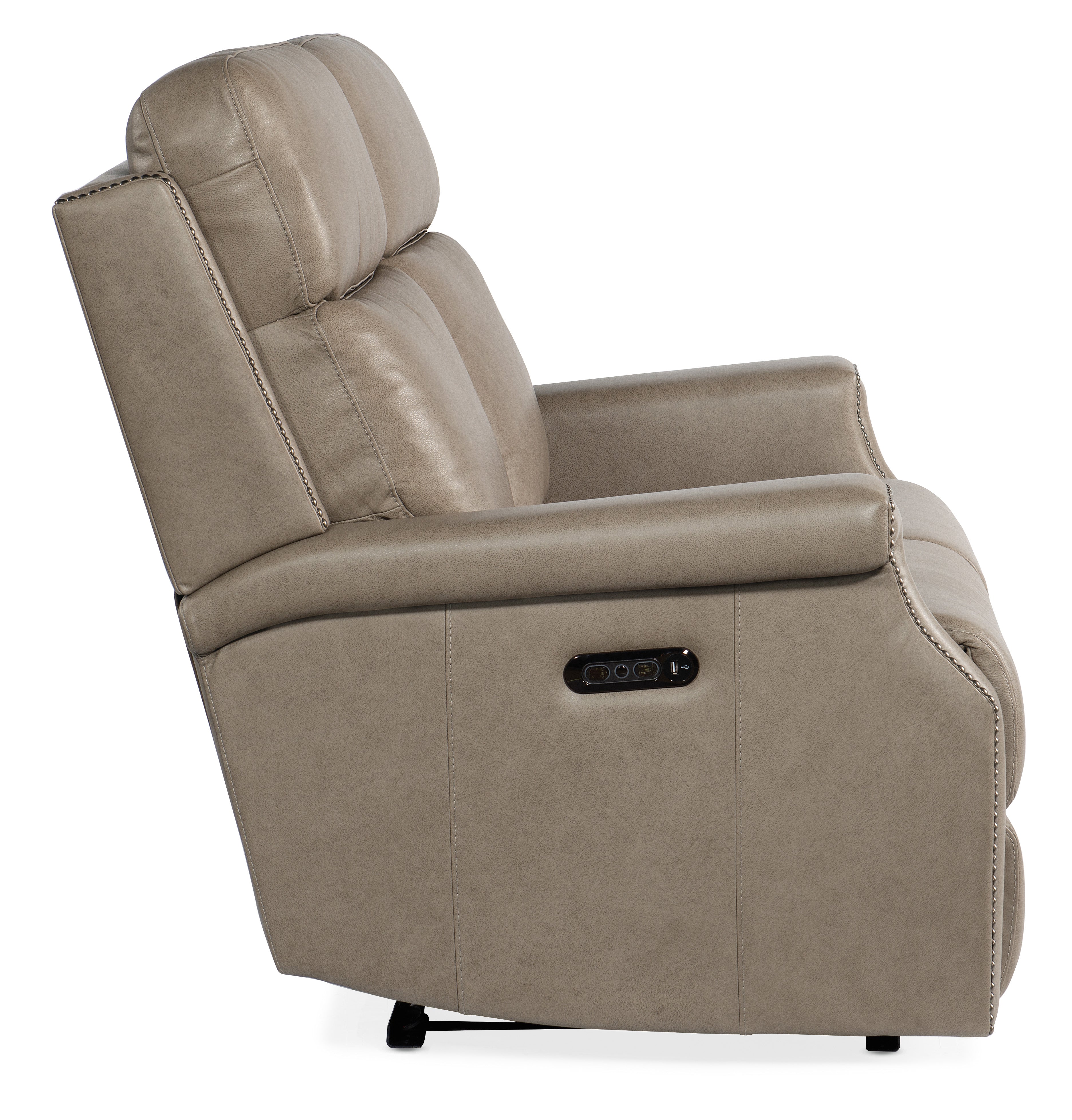 Hooker Furniture Vaughn Zero Gravity Loveseat with Power Headrest in Grey