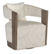 Hooker Furniture Calloway Peak Swivel Chair in Gray