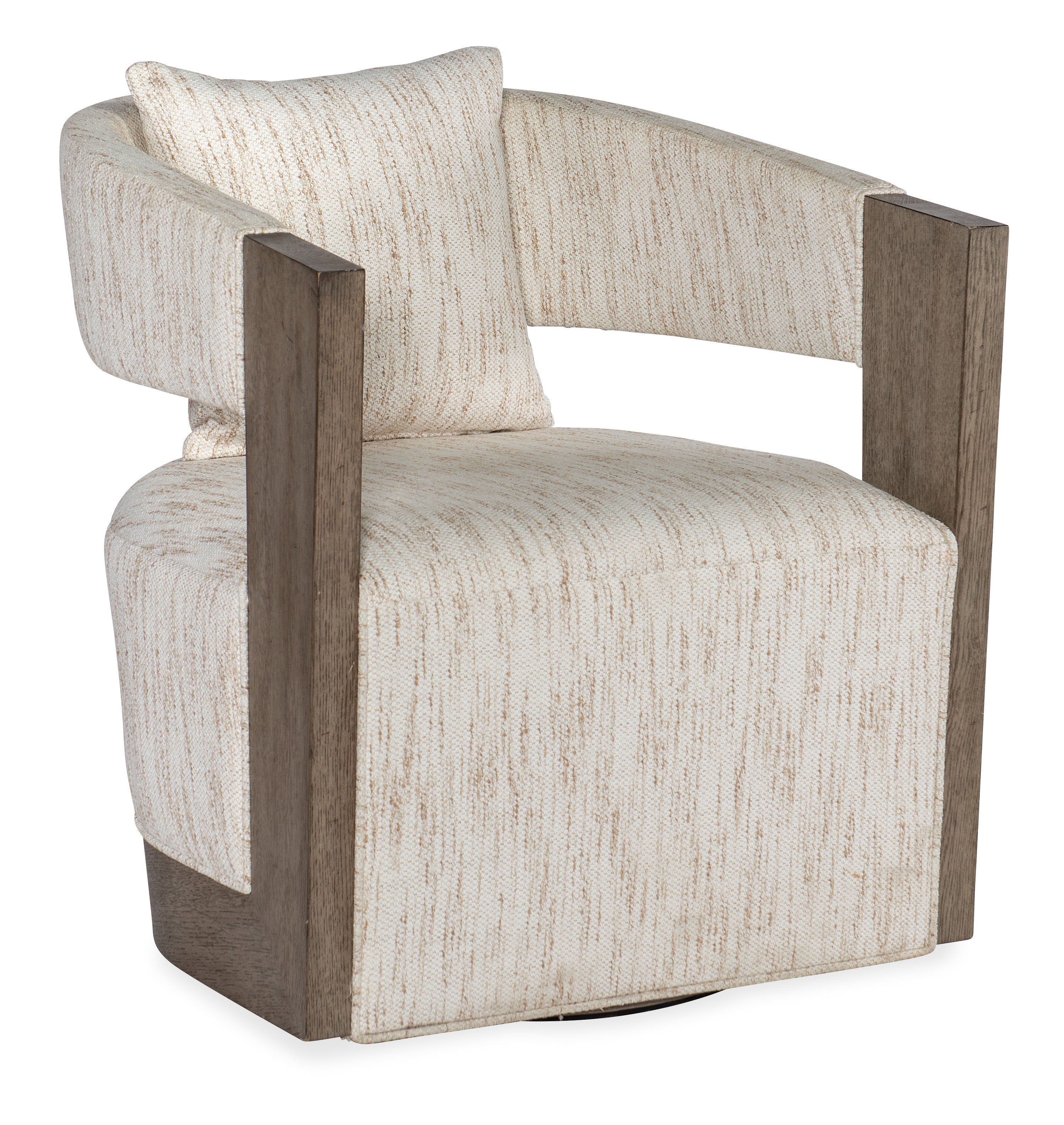 Hooker Furniture Calloway Peak Swivel Chair in Gray