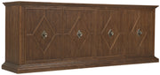 Hooker Furniture Driftwood Entertainment Credenza in Medium Wood