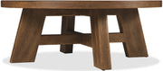 Hooker Furniture Driftwood Round Cocktail Table in Medium Wood