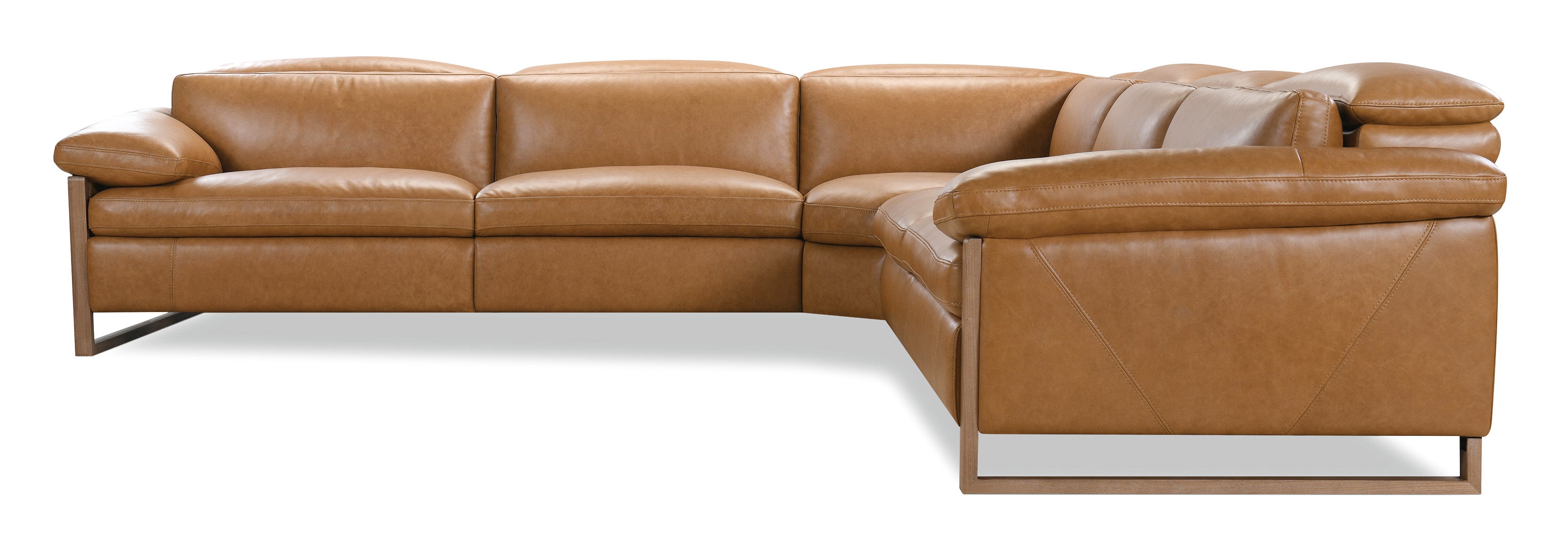 Hooker Furniture Jericho Five-Piece Power Reclining Sectional in Brown