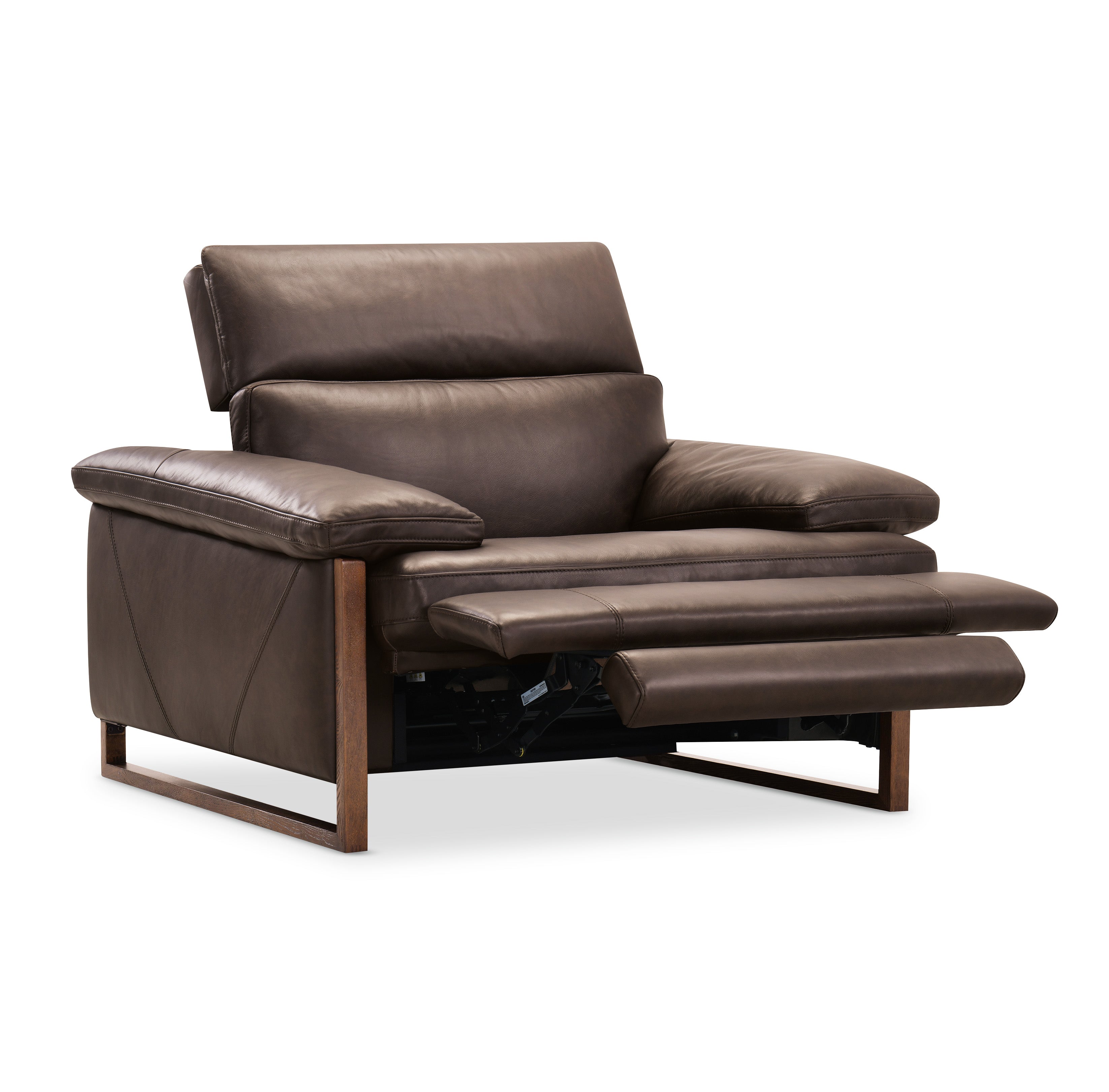 Hooker Furniture Jericho Power Recliner with Power Headrest in Brown