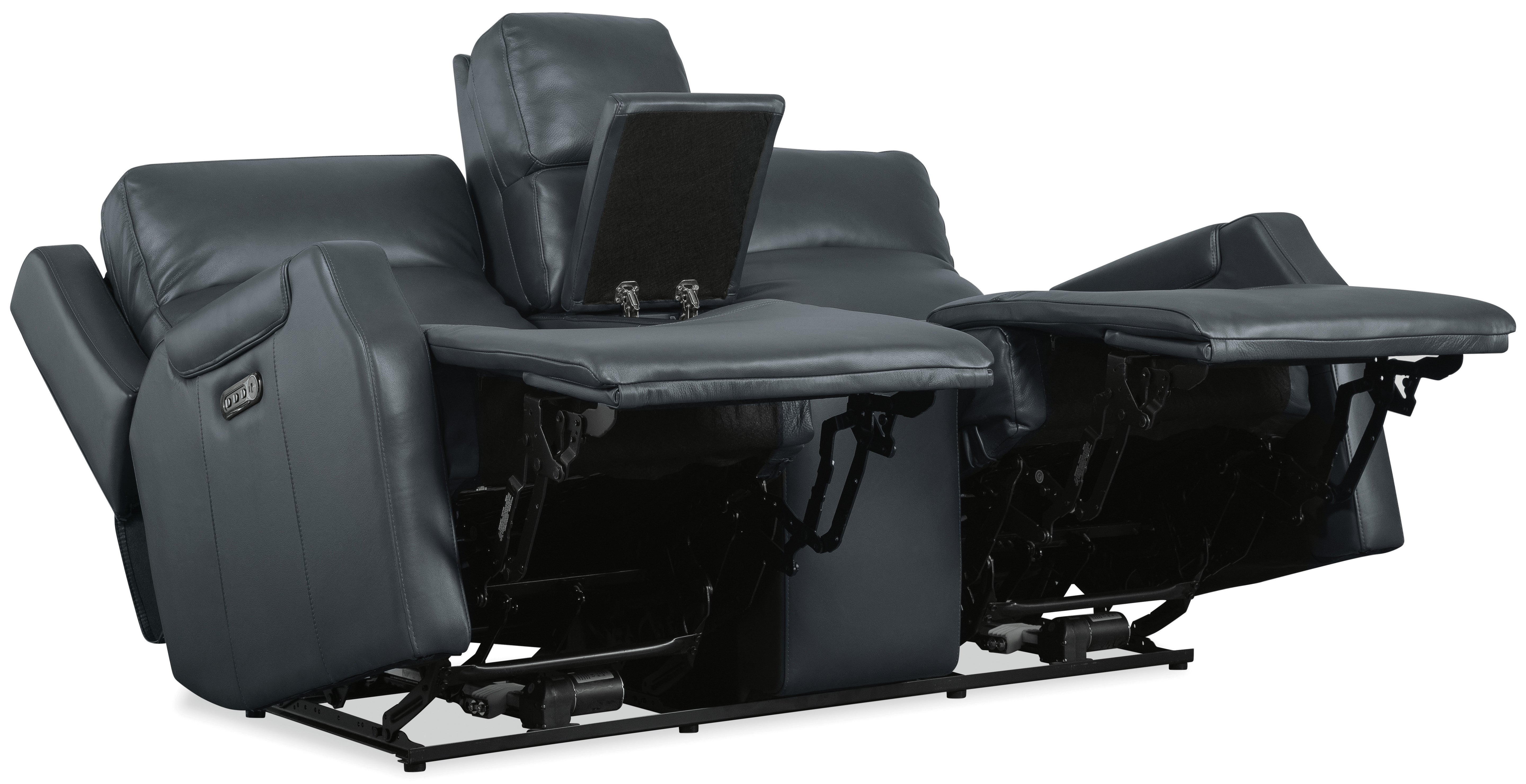 Hooker Furniture Nelson Zero Gravity Loveseat with Power Headrests and Lumbar in Blue