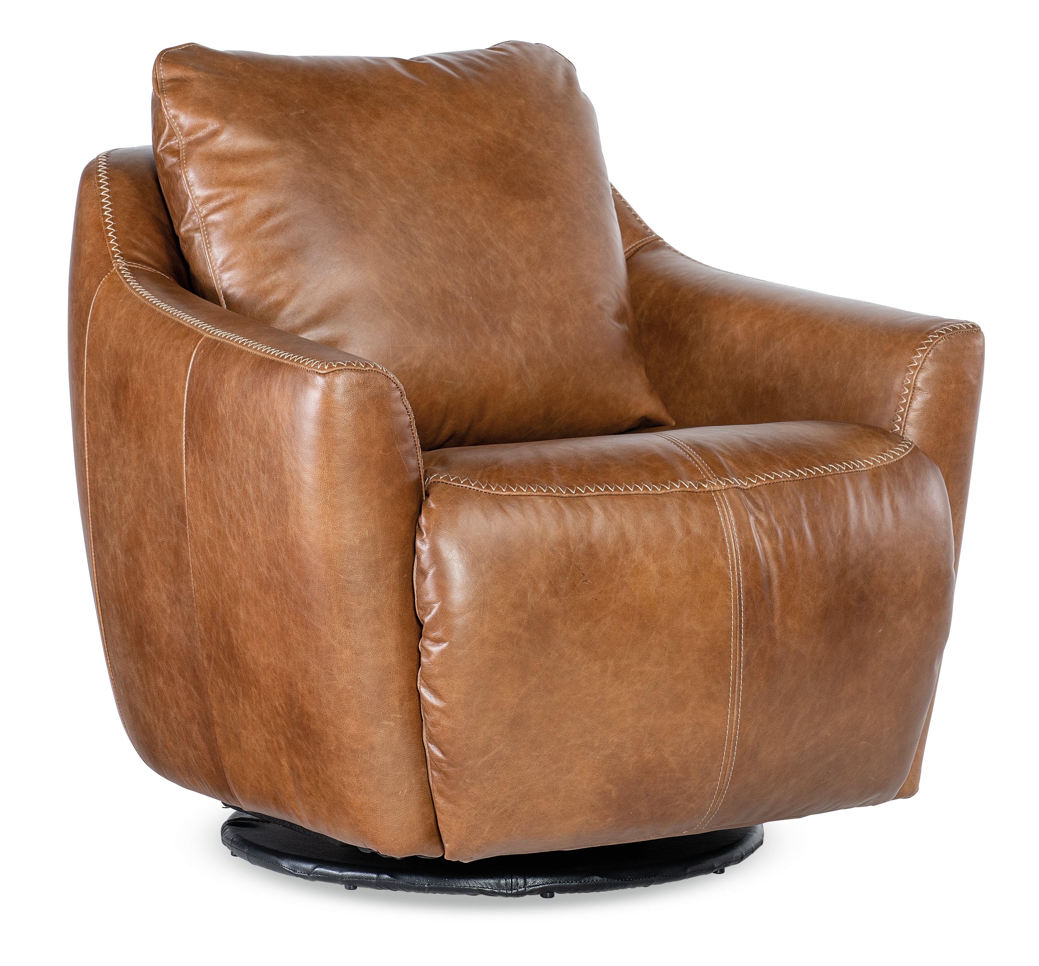 Hooker Furniture Beau Swivel w/Power Footrest in Brown