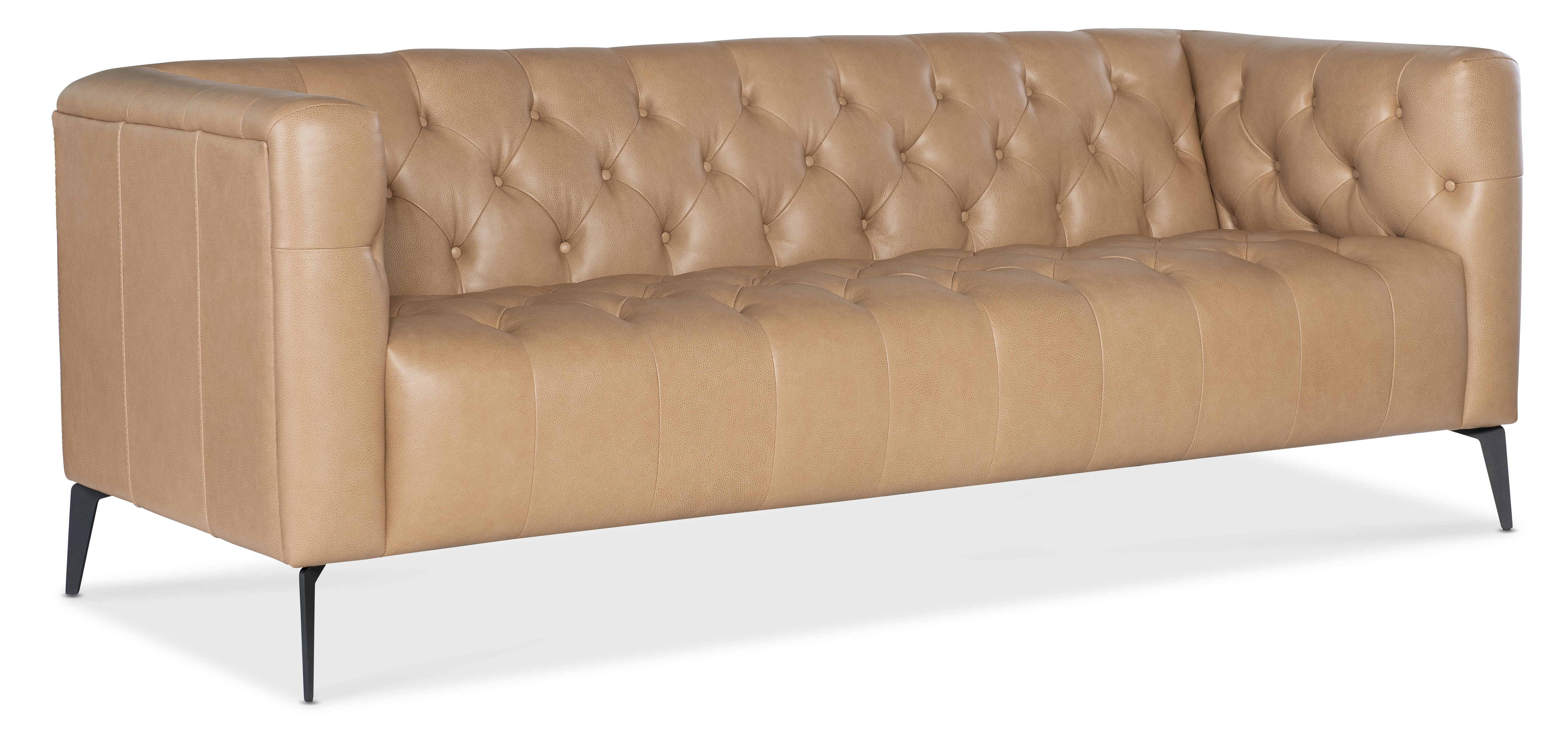 Hooker Furniture Nicolla Stationary Sofa in Brown