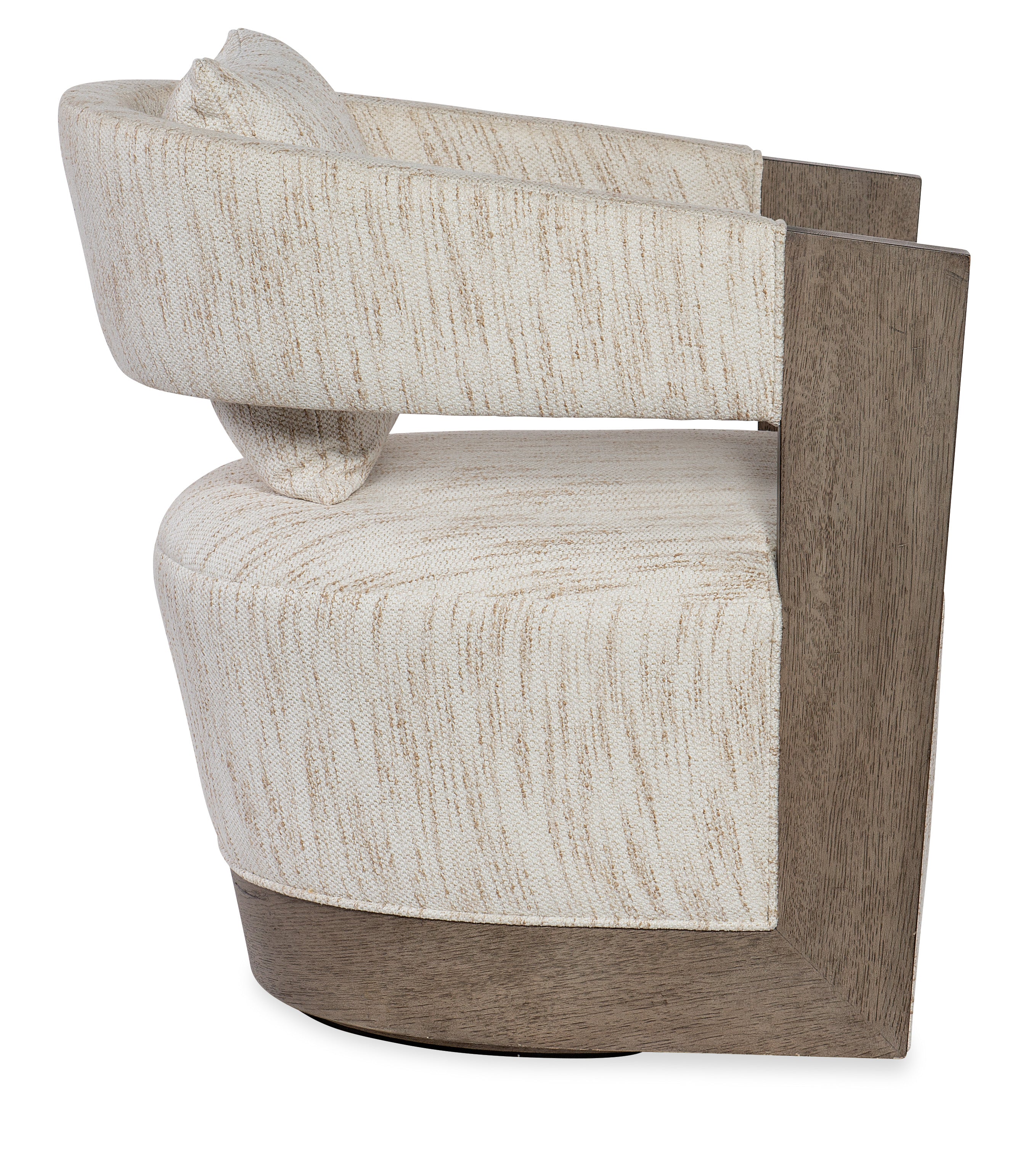Hooker Furniture Calloway Peak Swivel Chair in Gray