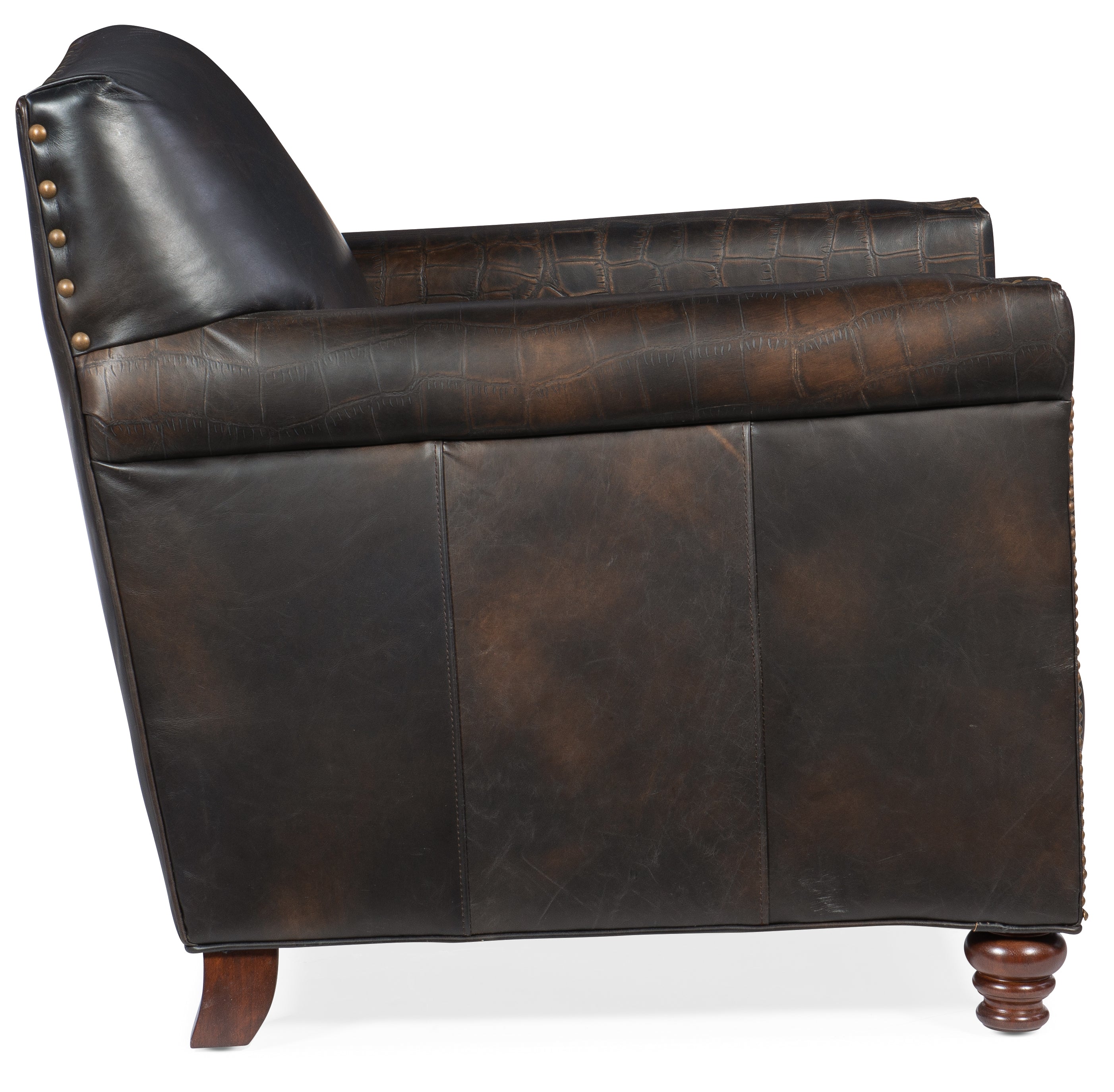 Hooker Furniture Potter Club Chair in Dark Brown