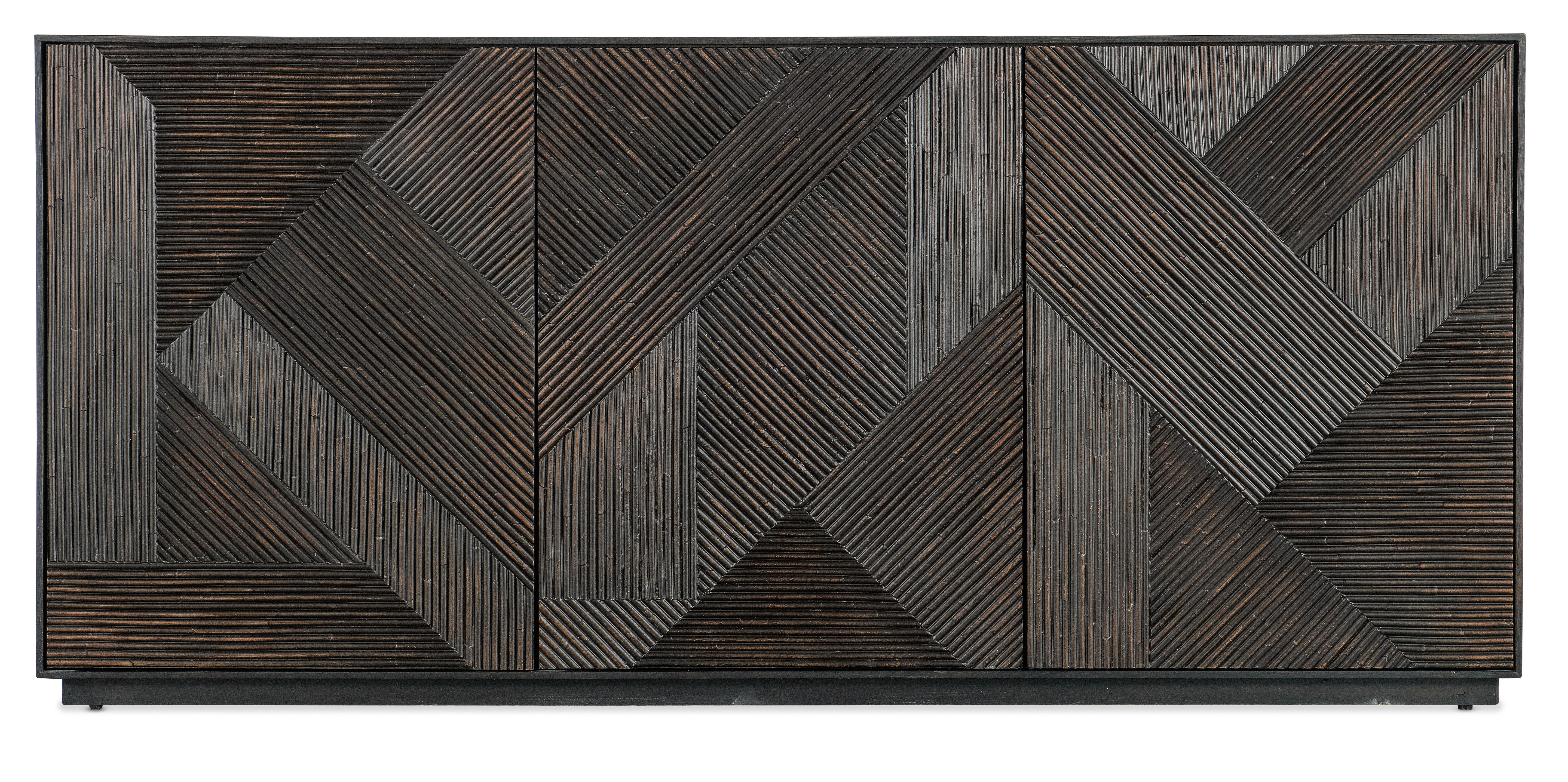Hooker Furniture Retreat Entertainment Credenza in Dark Wood