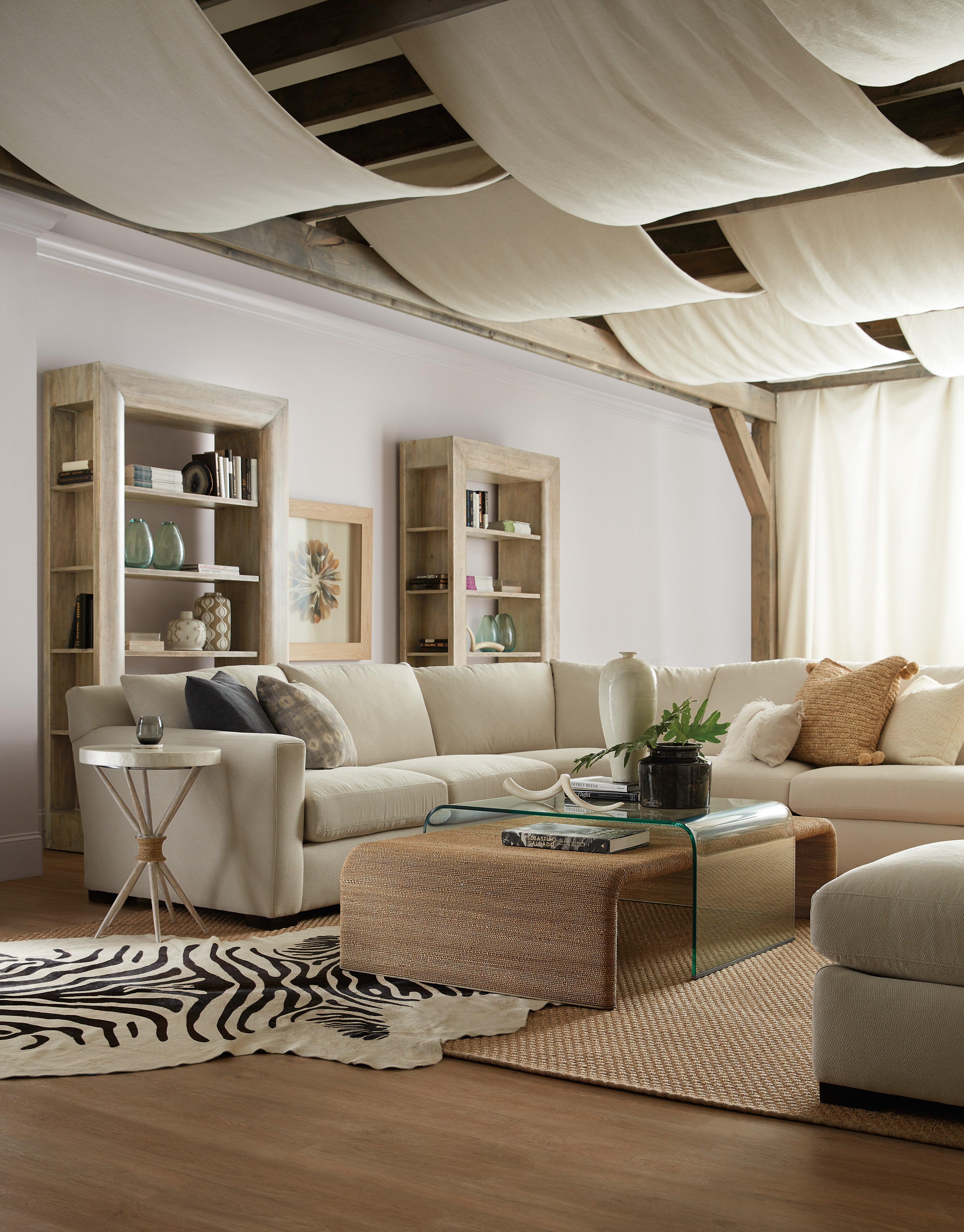 Hooker Furniture Amani Accent Table in Beige