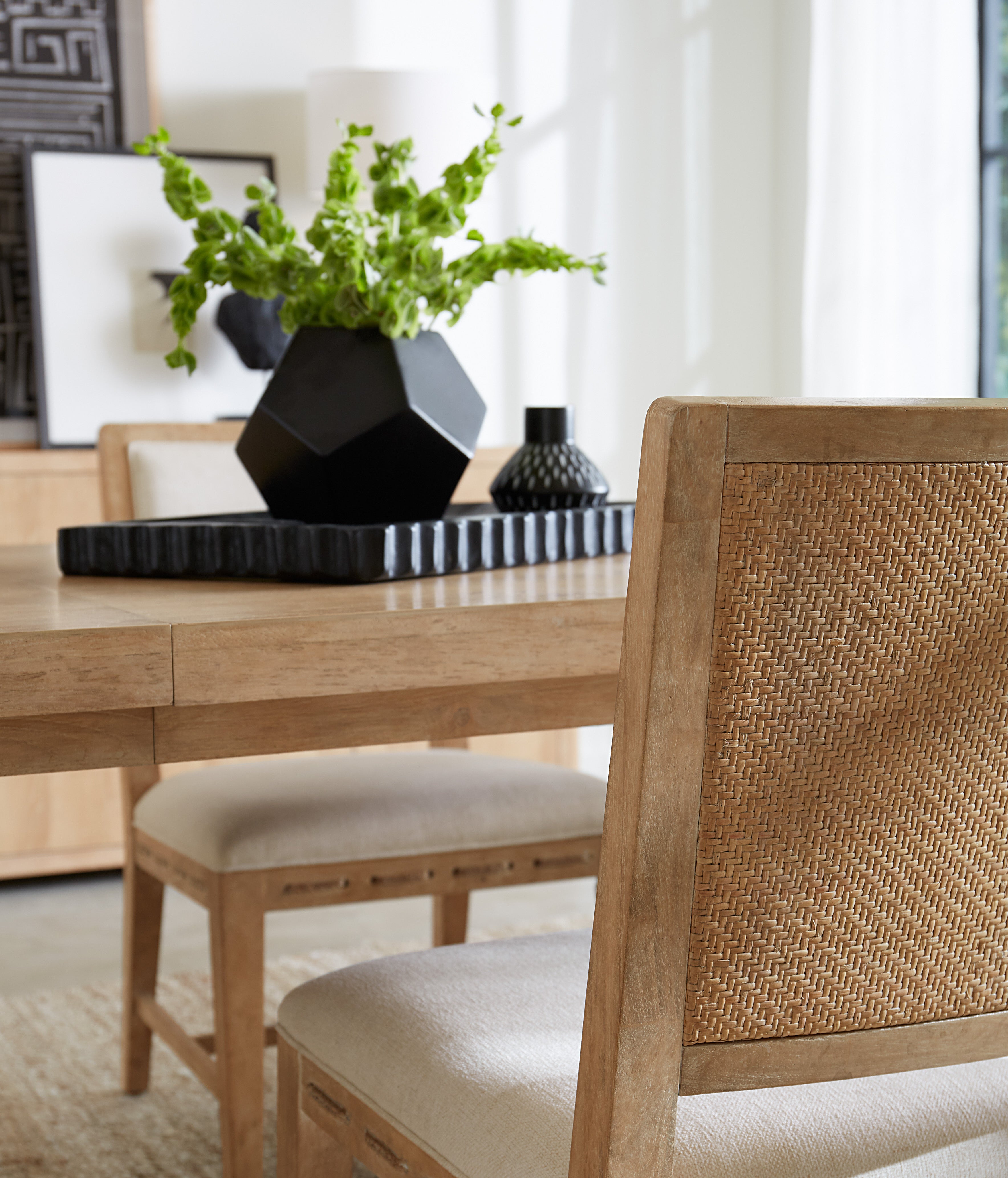 Hooker Furniture Retreat Cane Back Side Chair