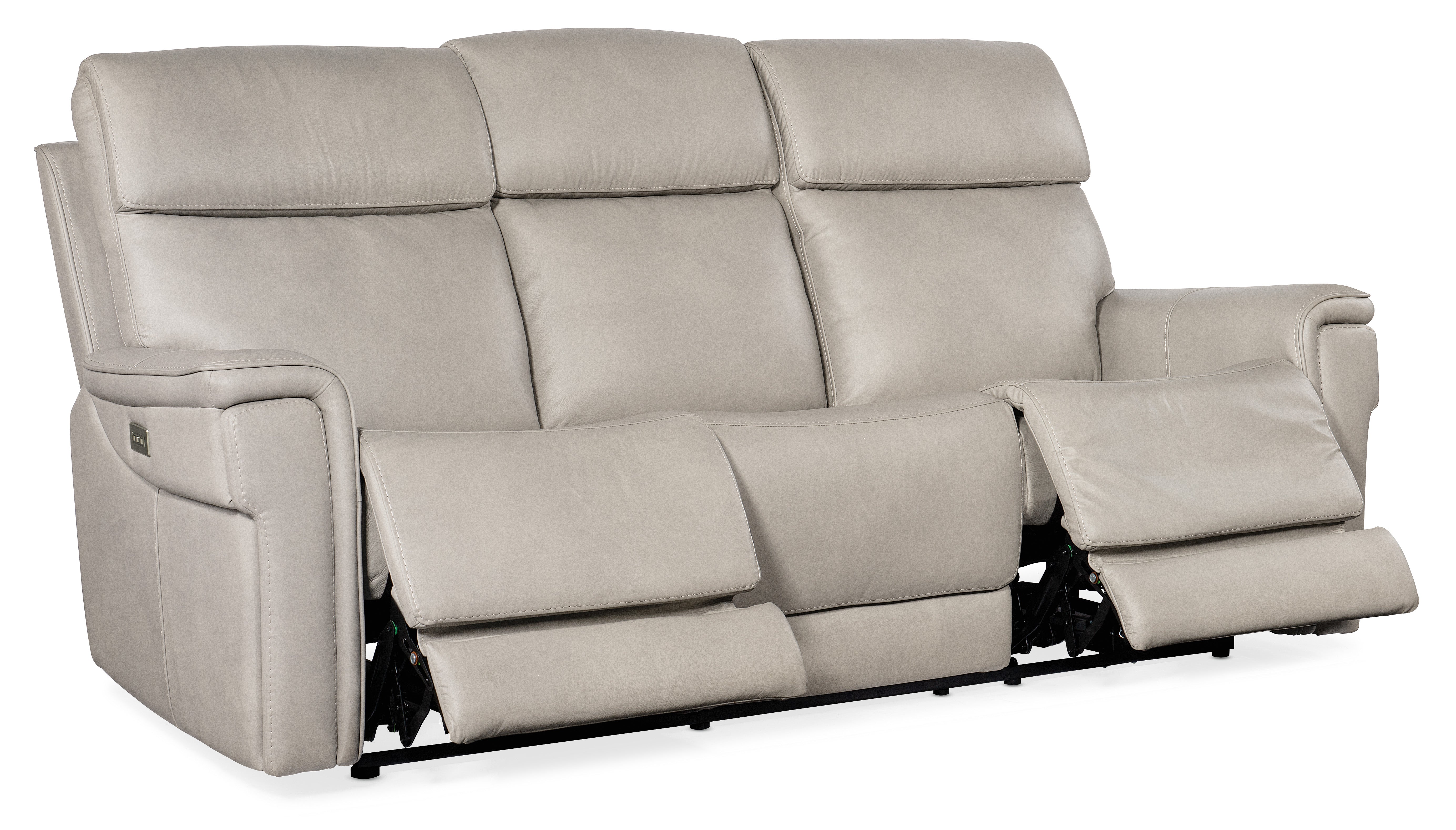 Hooker Furniture Lyra Zero Gravity Power Sofa with Power Headrest and Lumbar in Light Gray