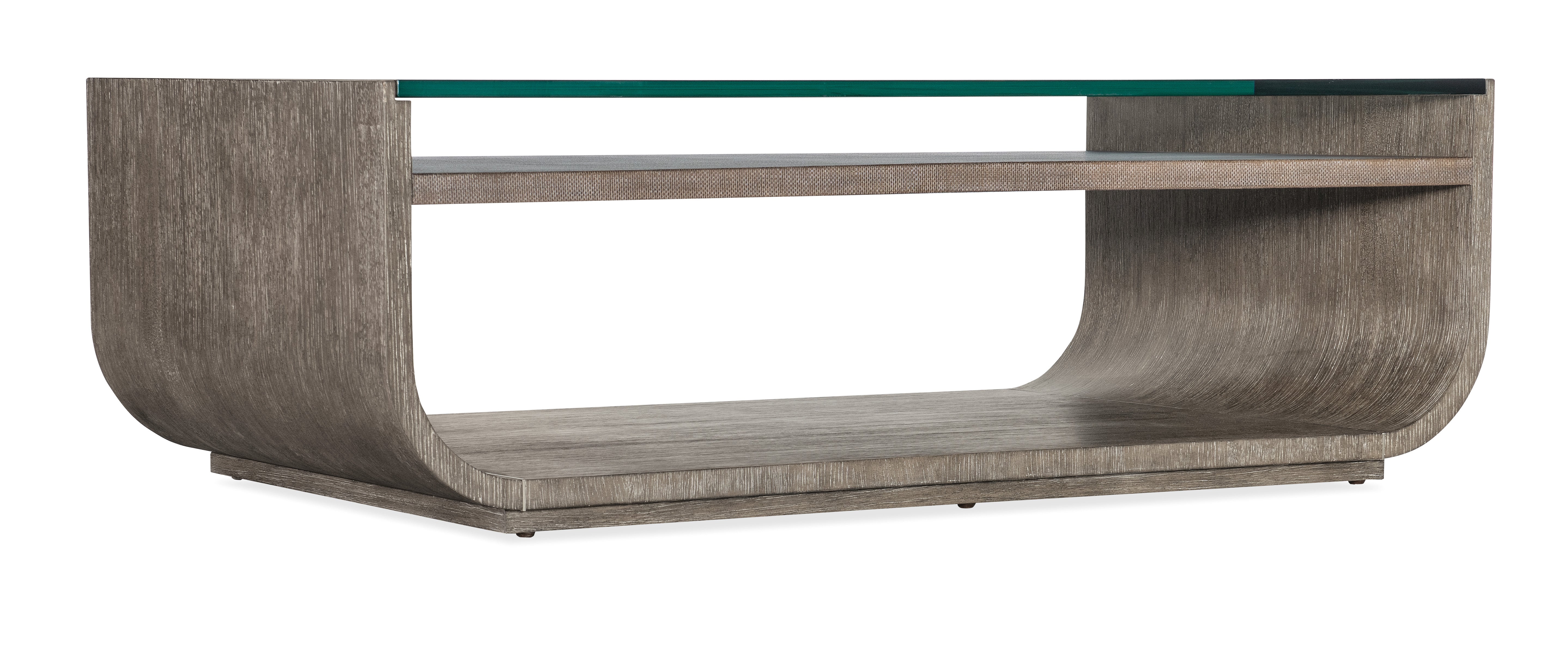 Hooker Furniture Modern Mood Rectangle Cocktail Table in Medium Brown