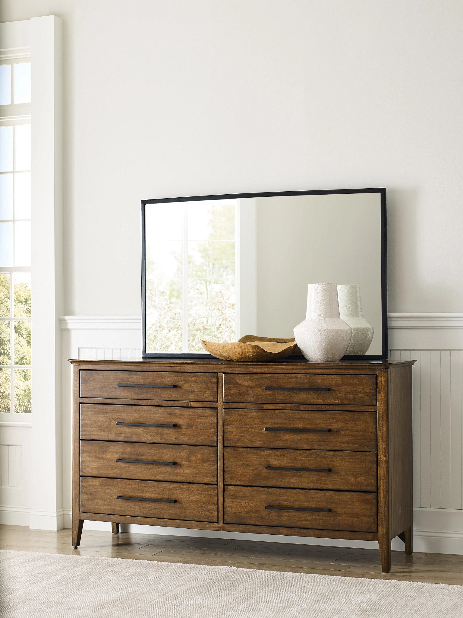 Kincaid Furniture Abode Larson Eight Drawer Dresser in Warm Brunette