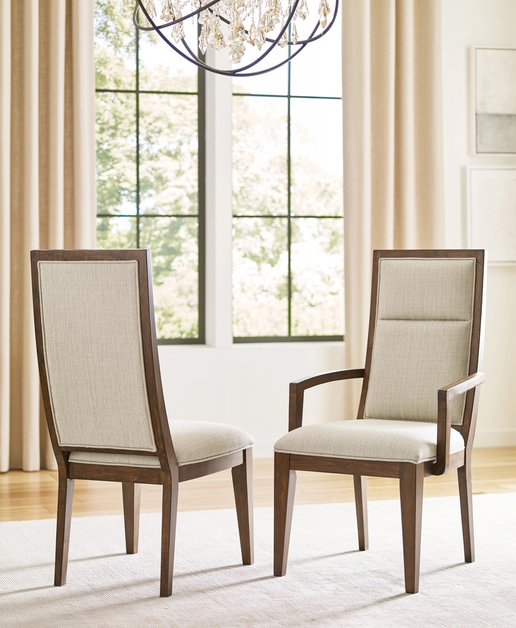 Kincaid Furniture Abode Doyle Upholstered Arm Chair in Warm Brunette