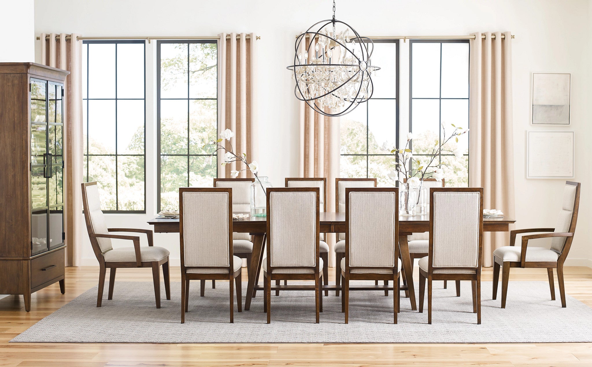 Kincaid Furniture Abode Zane Trestle Table in Warm Brunette