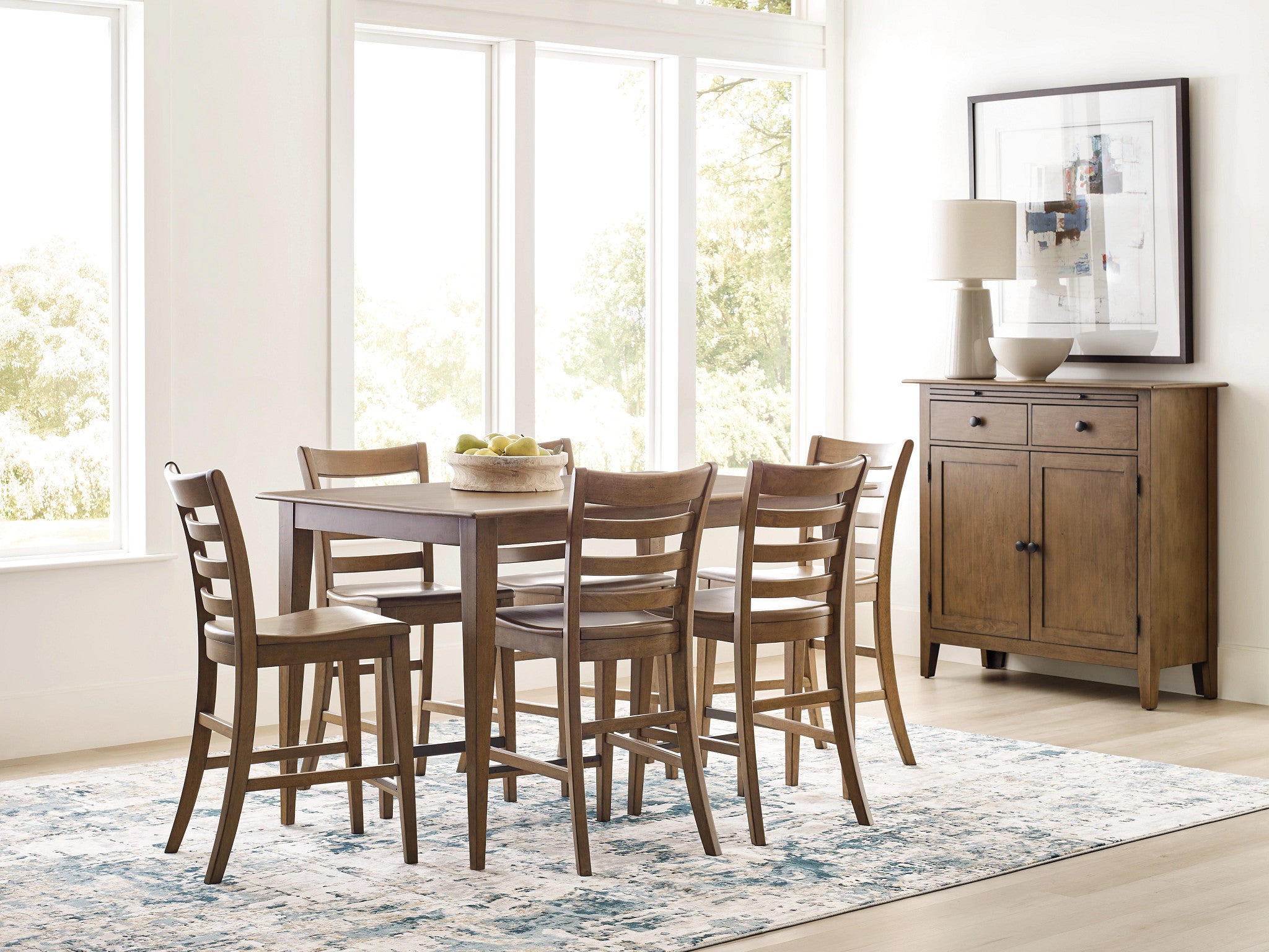 Kincaid Furniture Kafe 60 Counter Height Table in Cappuccino