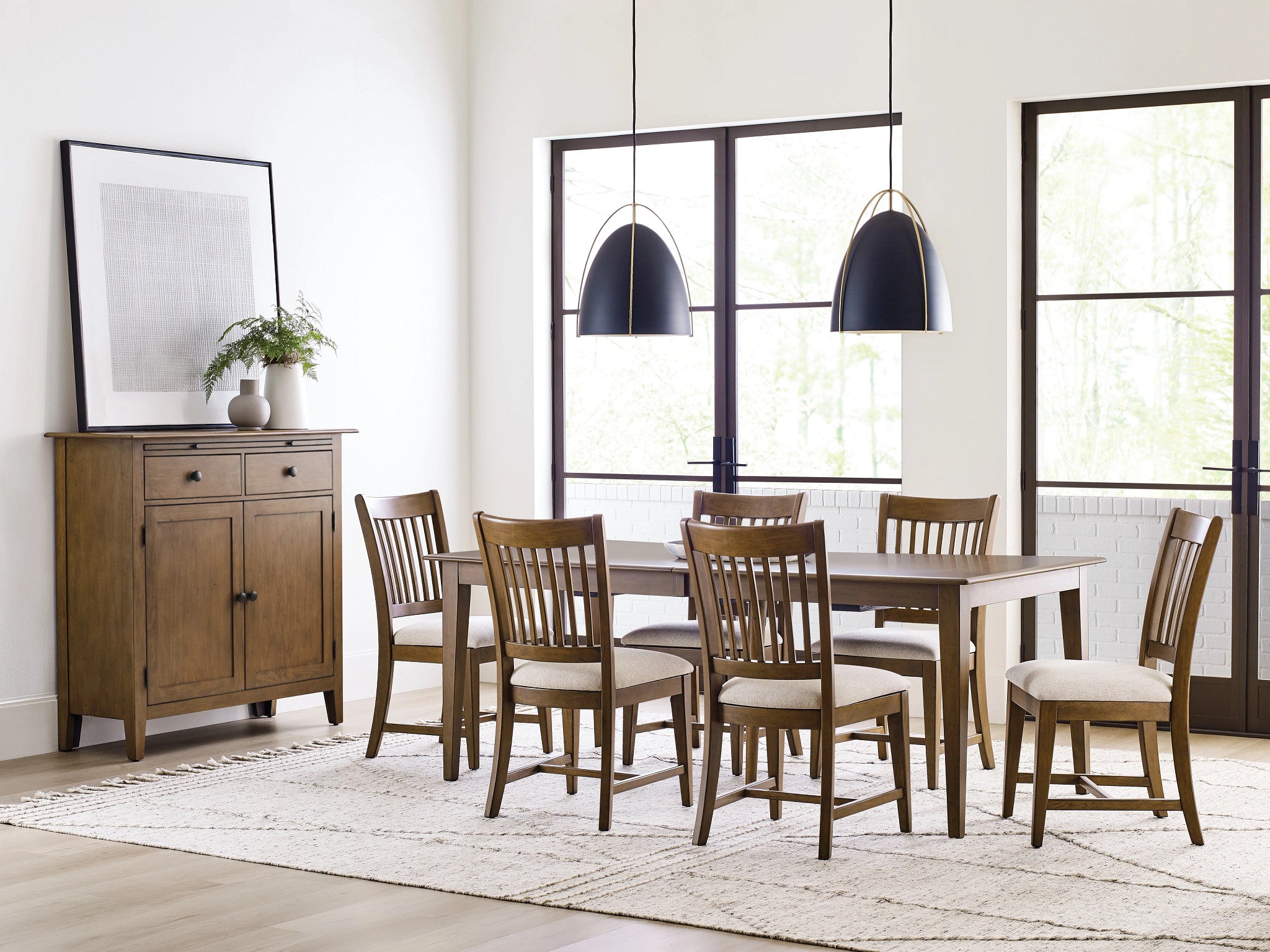 Kincaid Furniture Kafe 80" Rectangular Leg Table in Cappuccino