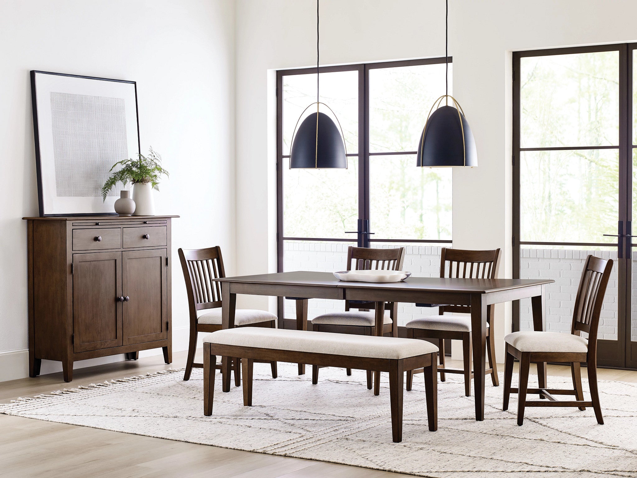 Kincaid Furniture Kafe 80" Rectangular Leg Table in Mocha