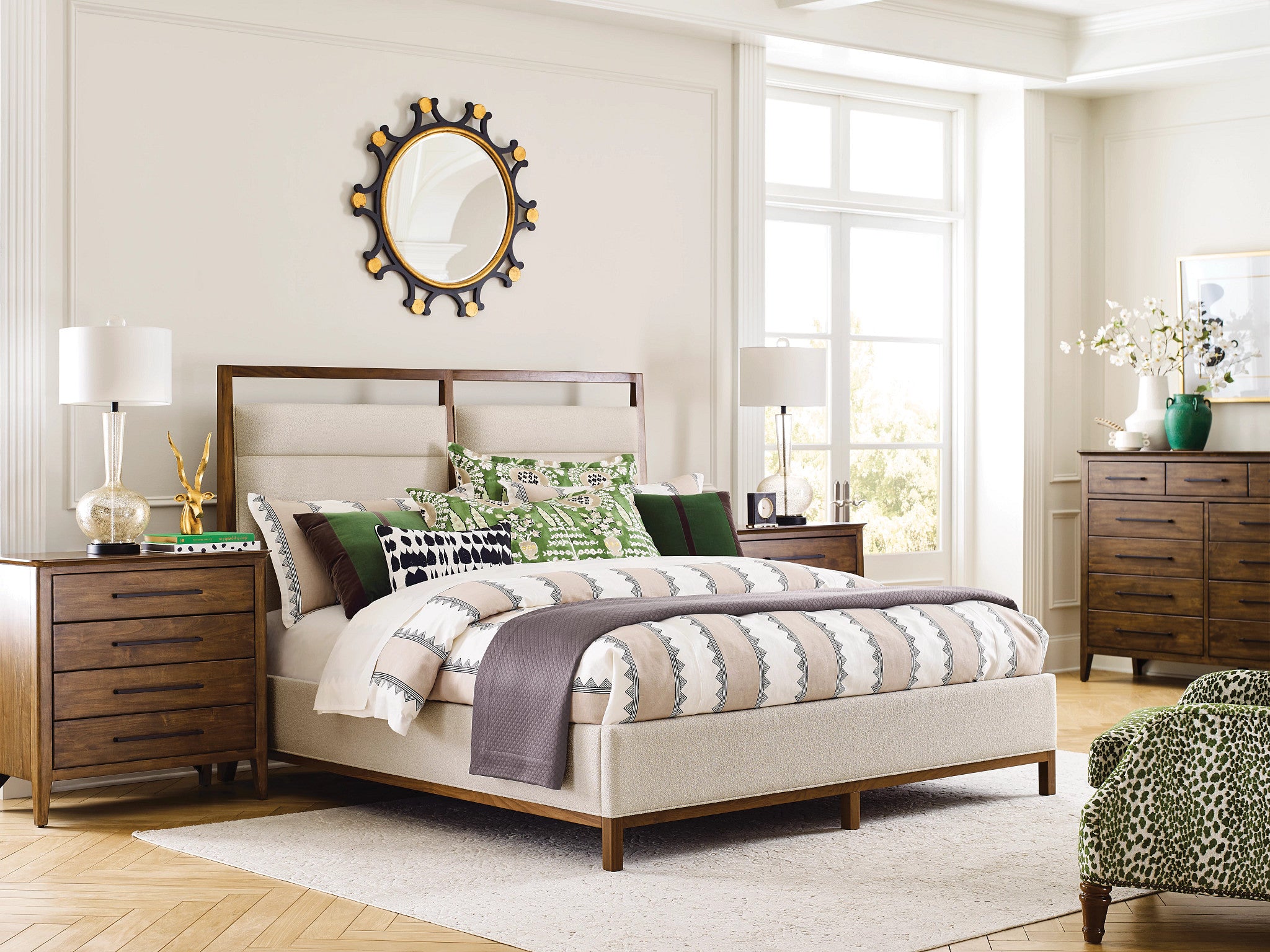 Kincaid Furniture Abode Karis Upholstered Bed in Warm Brunette