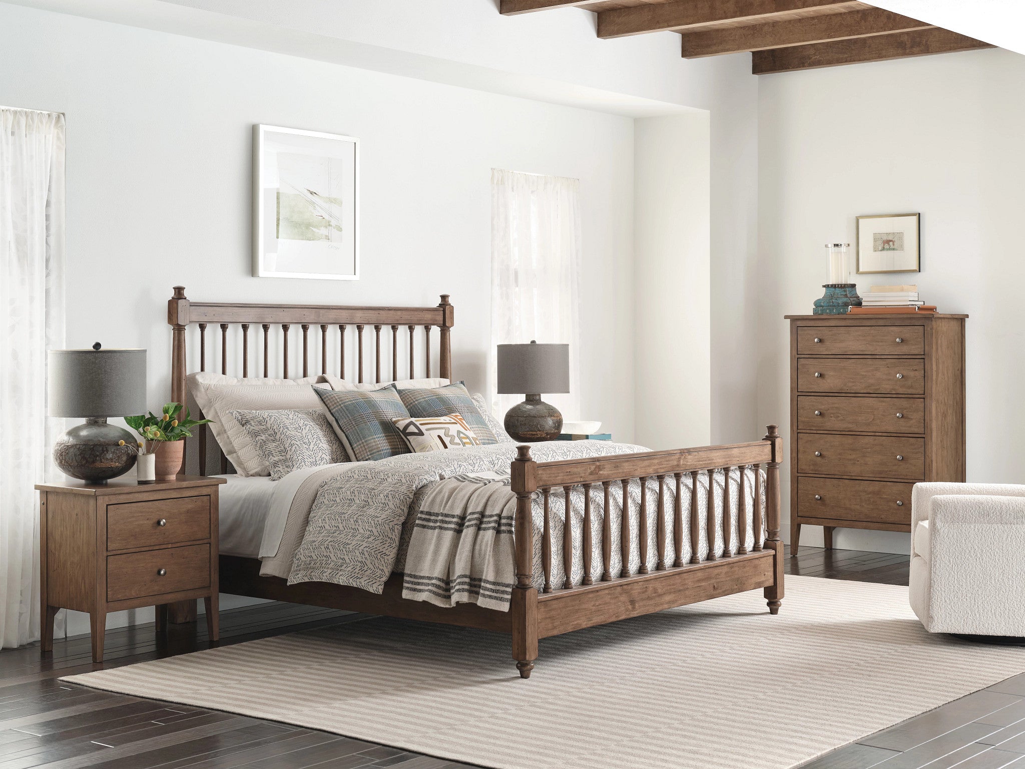 Kincaid Furniture Arbor Glenwood Nightstand in Bark
