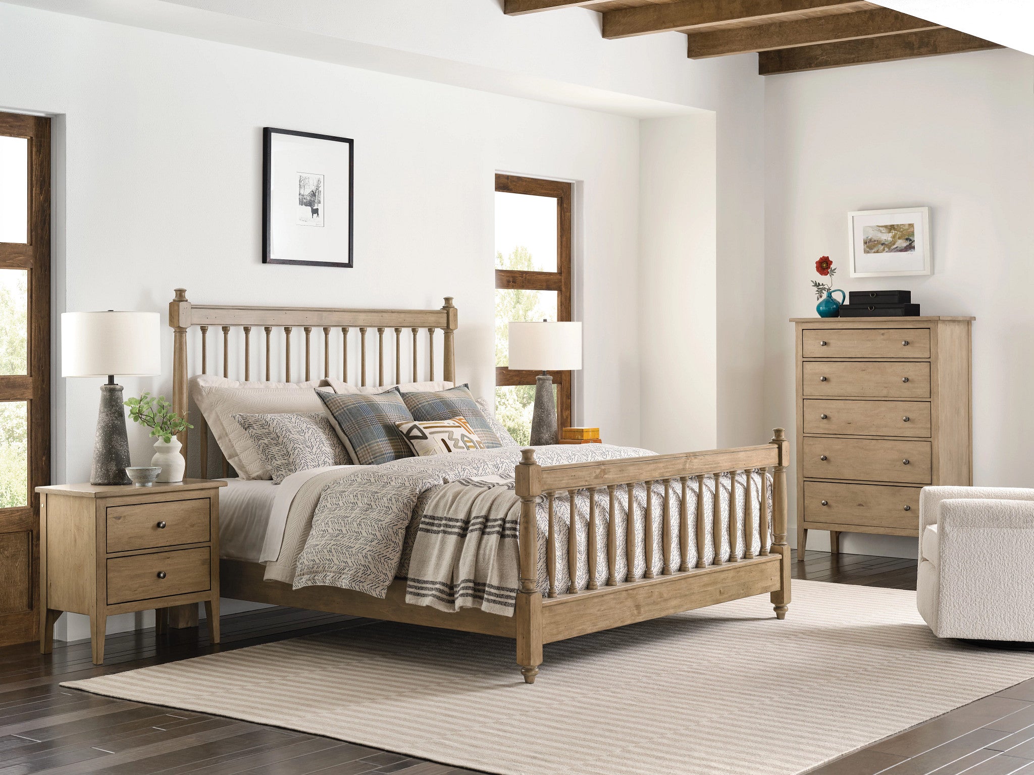 Kincaid Furniture Arbor Glenwood Nightstand in Oatmeal