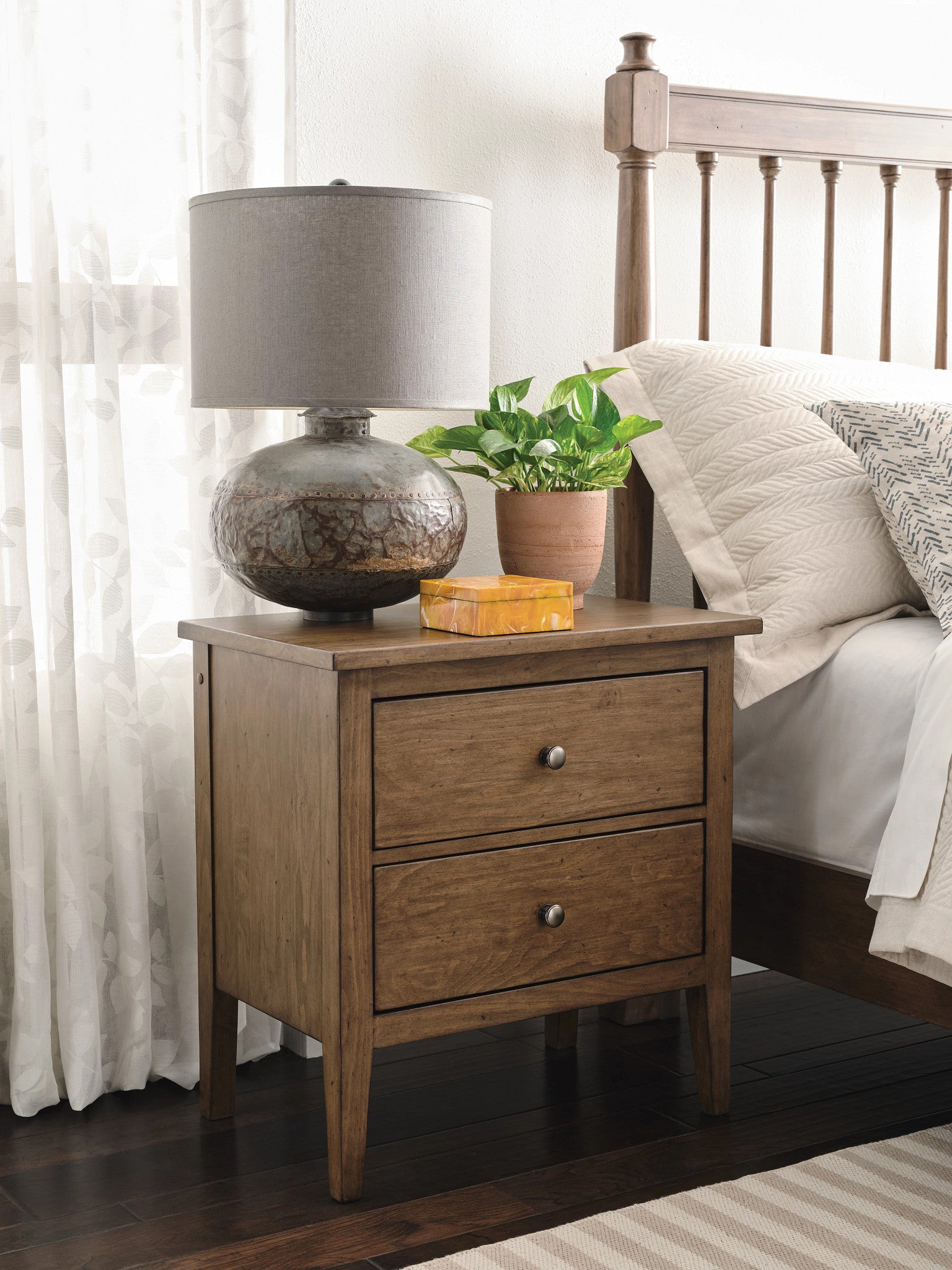 Kincaid Furniture Arbor Glenwood Nightstand in Oatmeal